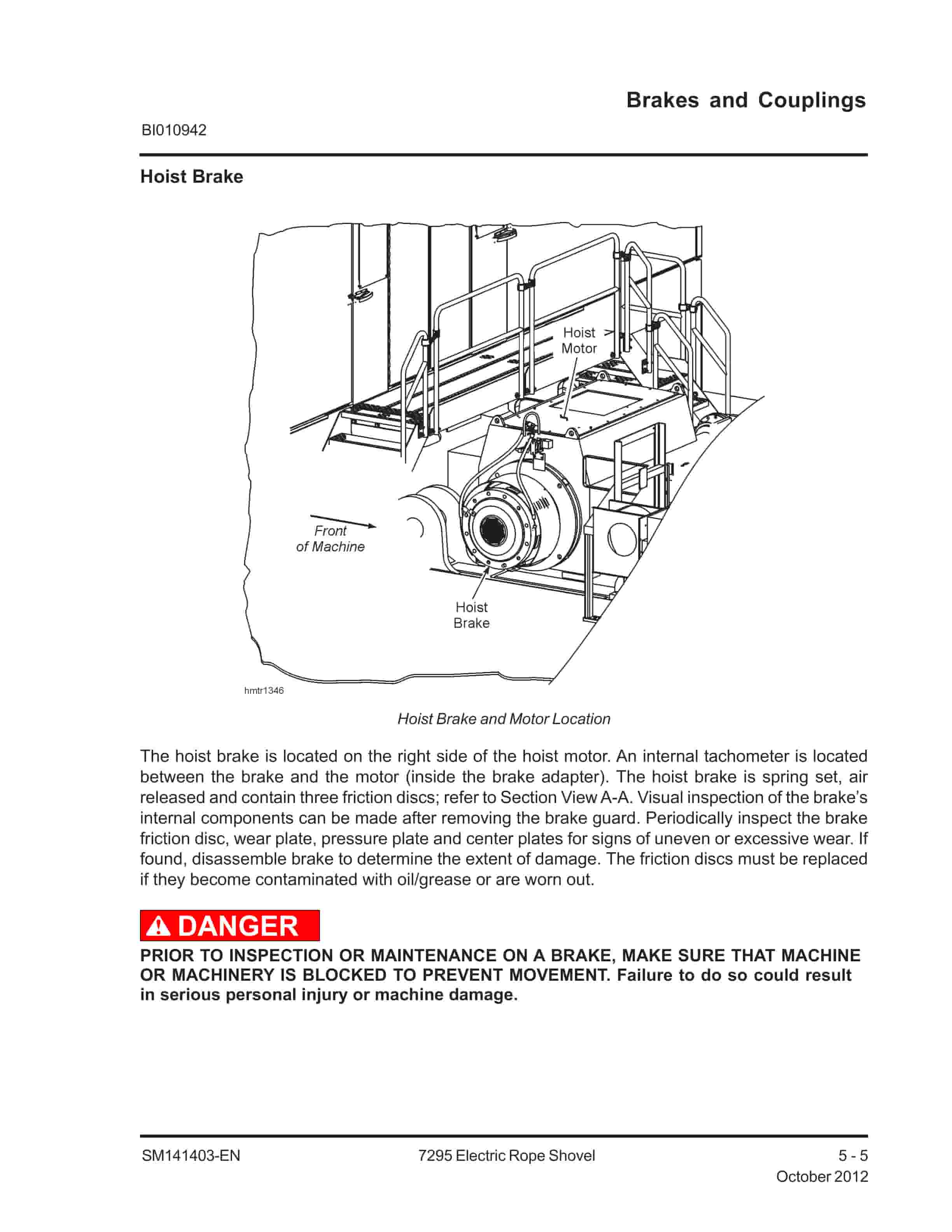 Caterpillar 7295 Electric Rope Shovel Service Manual BI010935 4 Caterpillar 7295 Electric Rope Shovel Service Manual BI010935 - Image 4