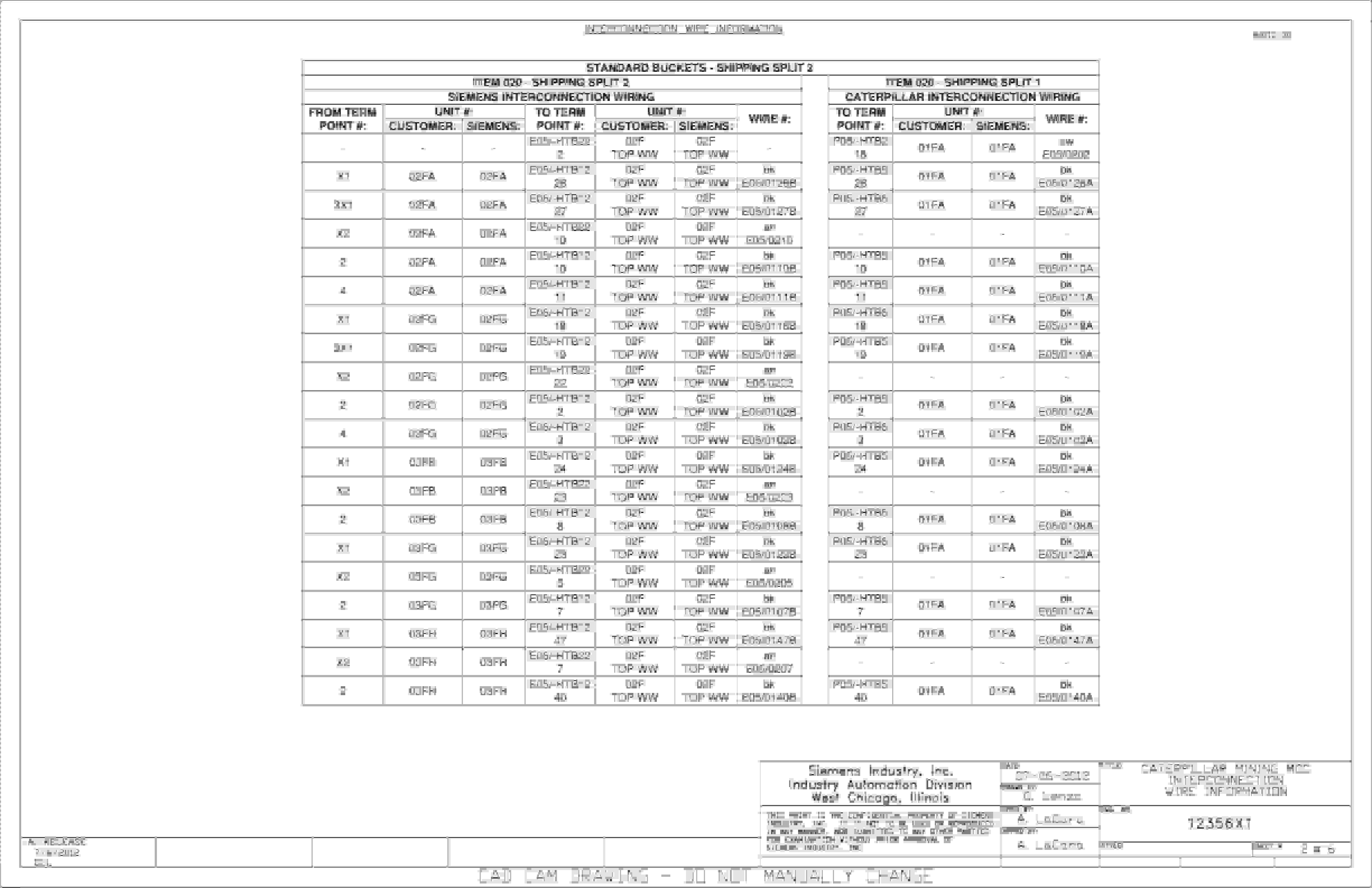 Caterpillar 7295 Shovel Motor Control Center Wiring Diagrams BI012139 3 Caterpillar 7295 Shovel Motor Control Center Wiring Diagrams BI012139 - Image 3