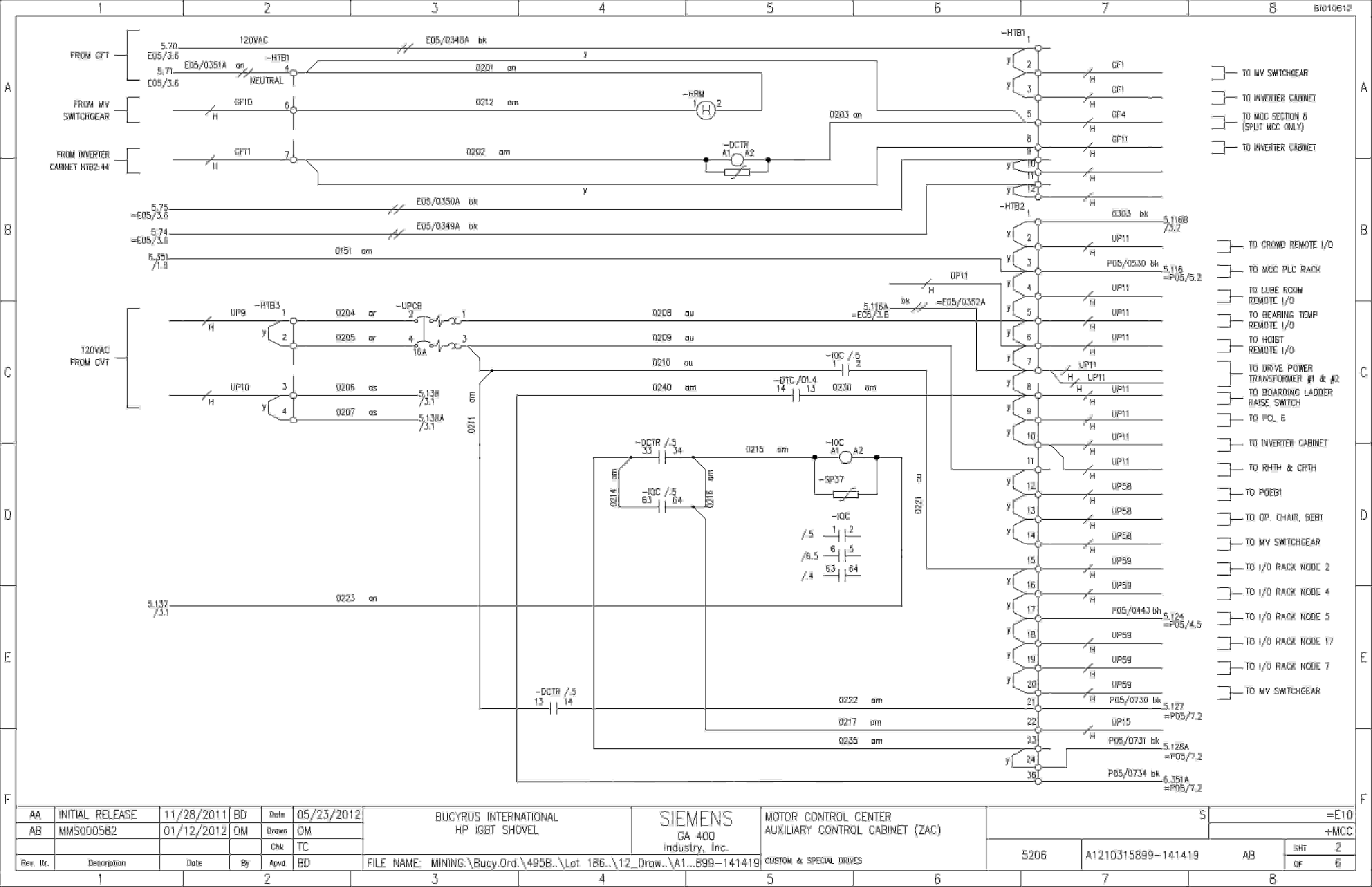 Caterpillar 7495 Electric Rope Shovel Electrical Service Manual BI010632 Book 2 5 Caterpillar 7495 Electric Rope Shovel Electrical Service Manual BI010632 Book 2 - Image 5