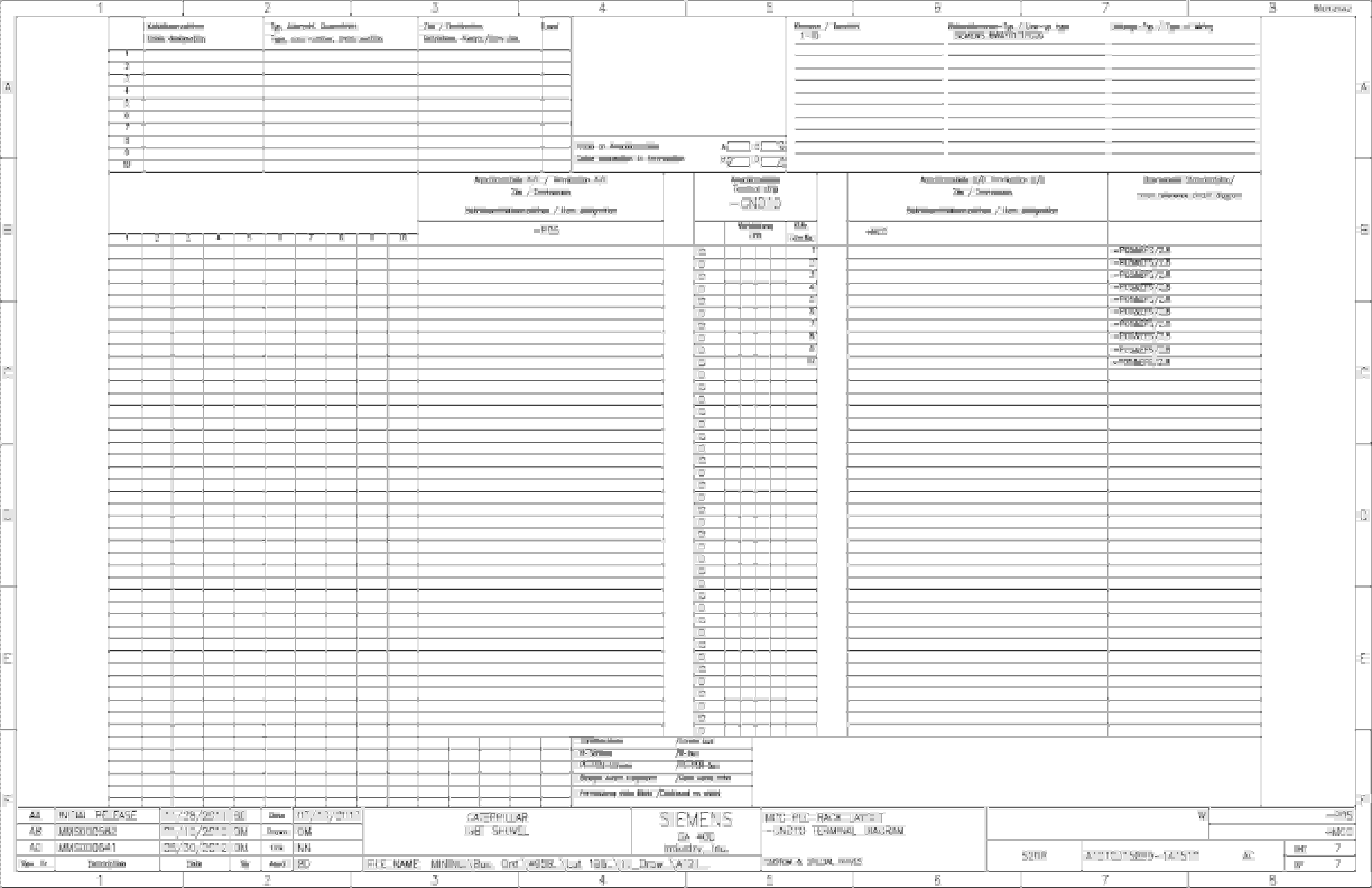 Caterpillar 7495 Shovel Motor Control Center Wiring Diagrams BI012142 2 Caterpillar 7495 Shovel Motor Control Center Wiring Diagrams BI012142 - Image 2