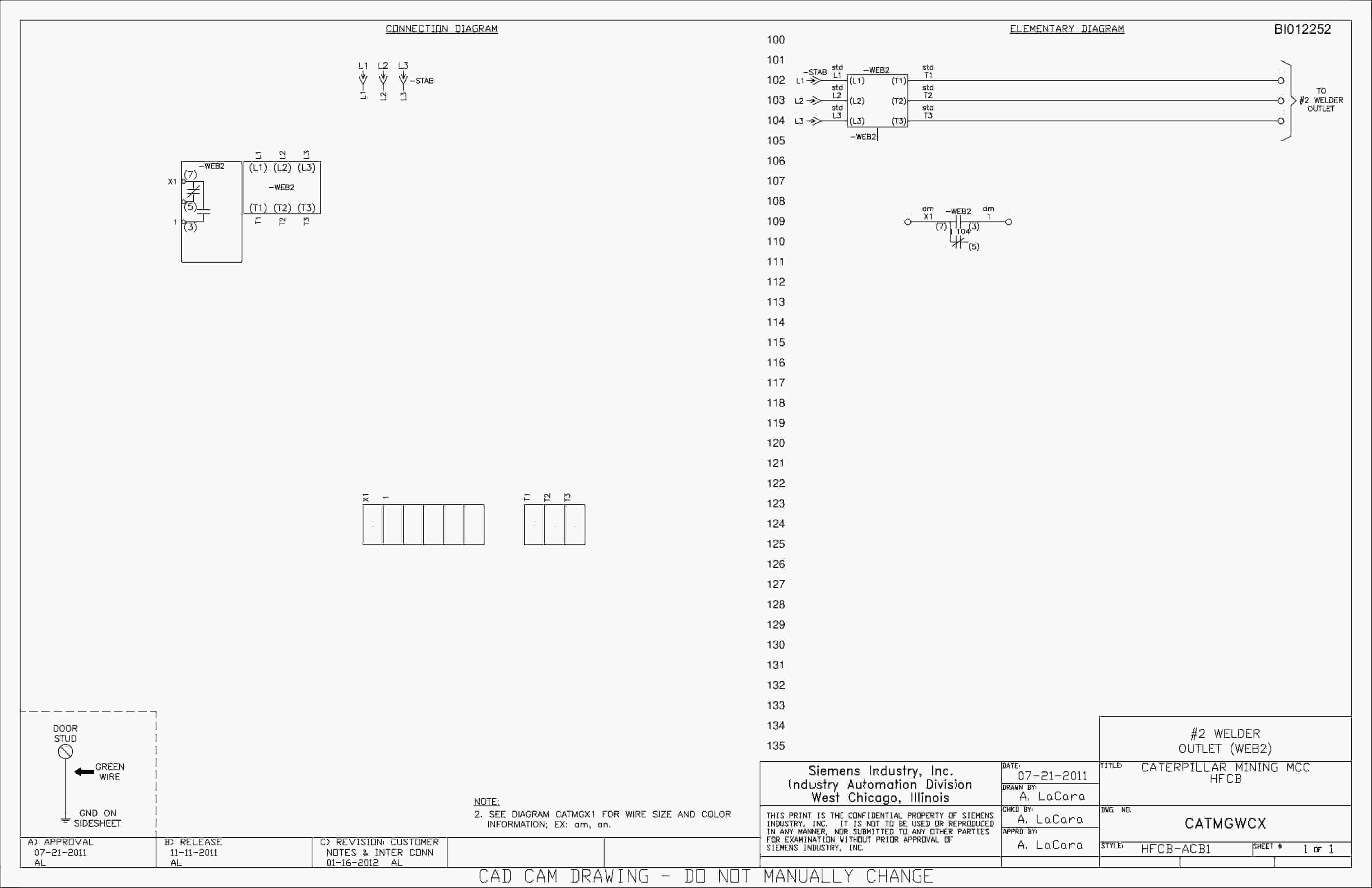 Caterpillar 7495 Shovel Motor Control Center Wiring Diagrams BI012252 5 Caterpillar 7495 Shovel Motor Control Center Wiring Diagrams BI012252 - Image 5