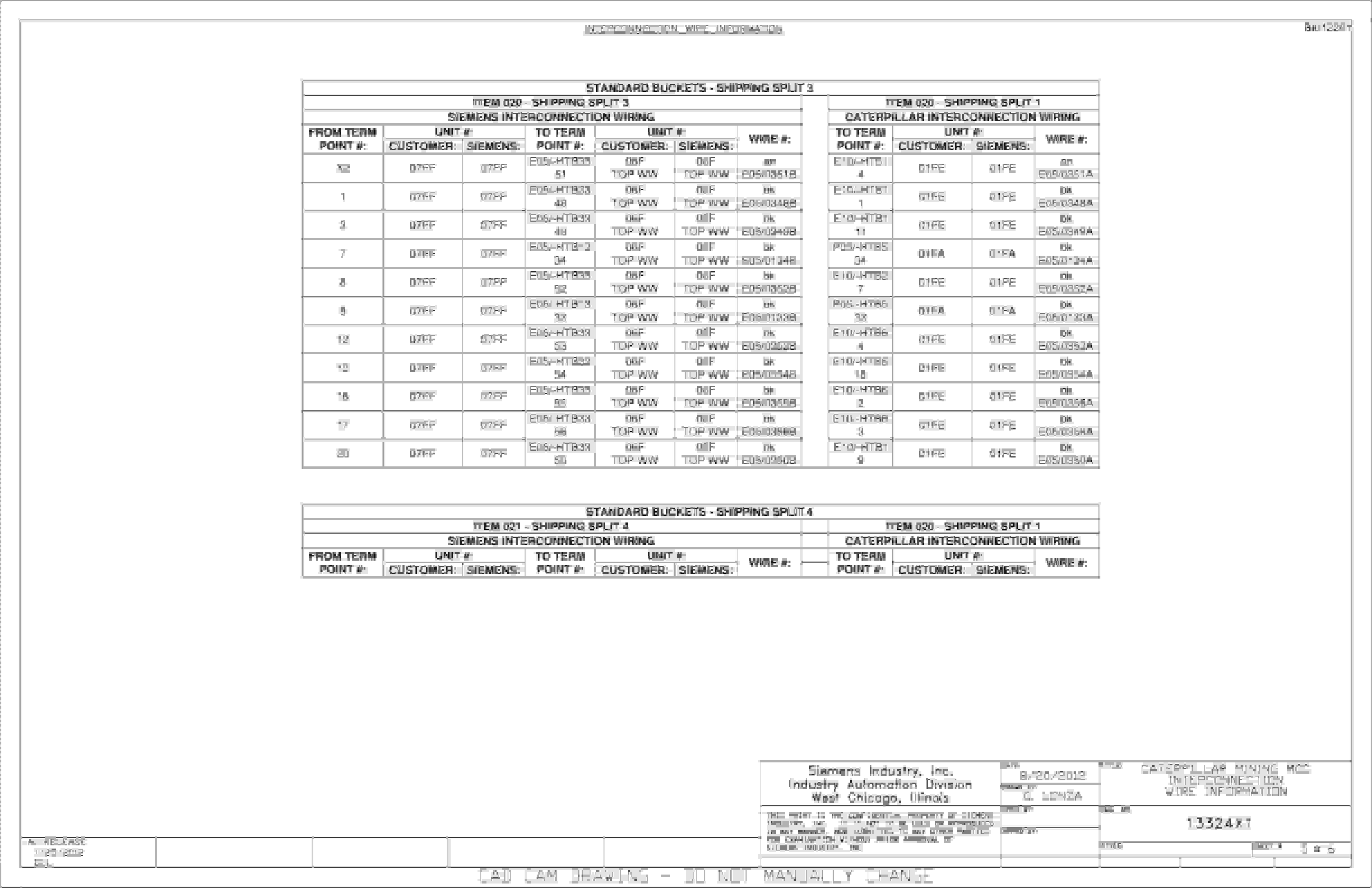 Caterpillar 7495 Shovel Motor Control Center Wiring Diagrams BI012281 3 Caterpillar 7495 Shovel Motor Control Center Wiring Diagrams BI012281 - Image 3