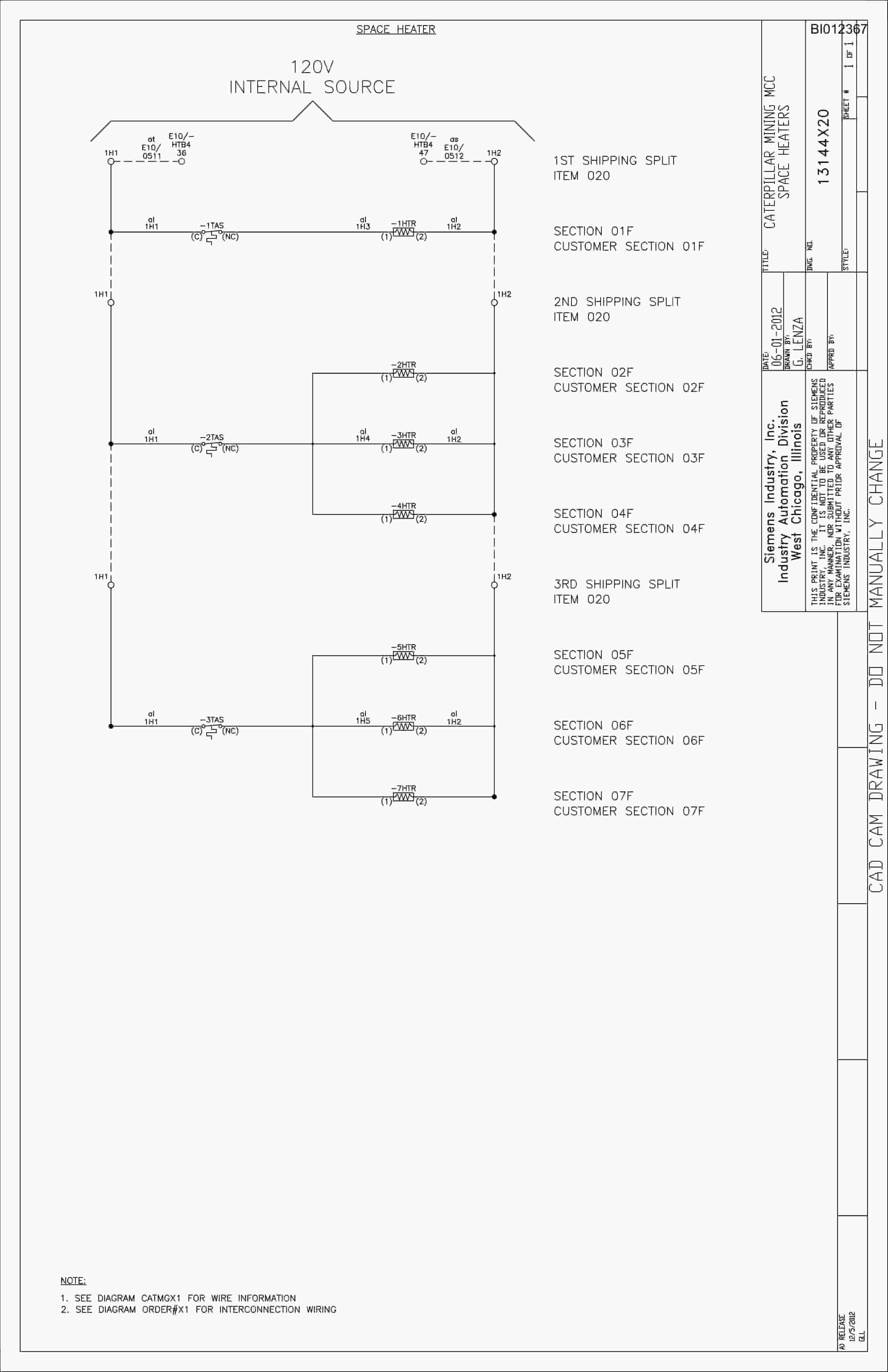 Caterpillar 7495 Shovel Motor Control Center Wiring Diagrams BI012367 3 Caterpillar 7495 Shovel Motor Control Center Wiring Diagrams BI012367 - Image 3