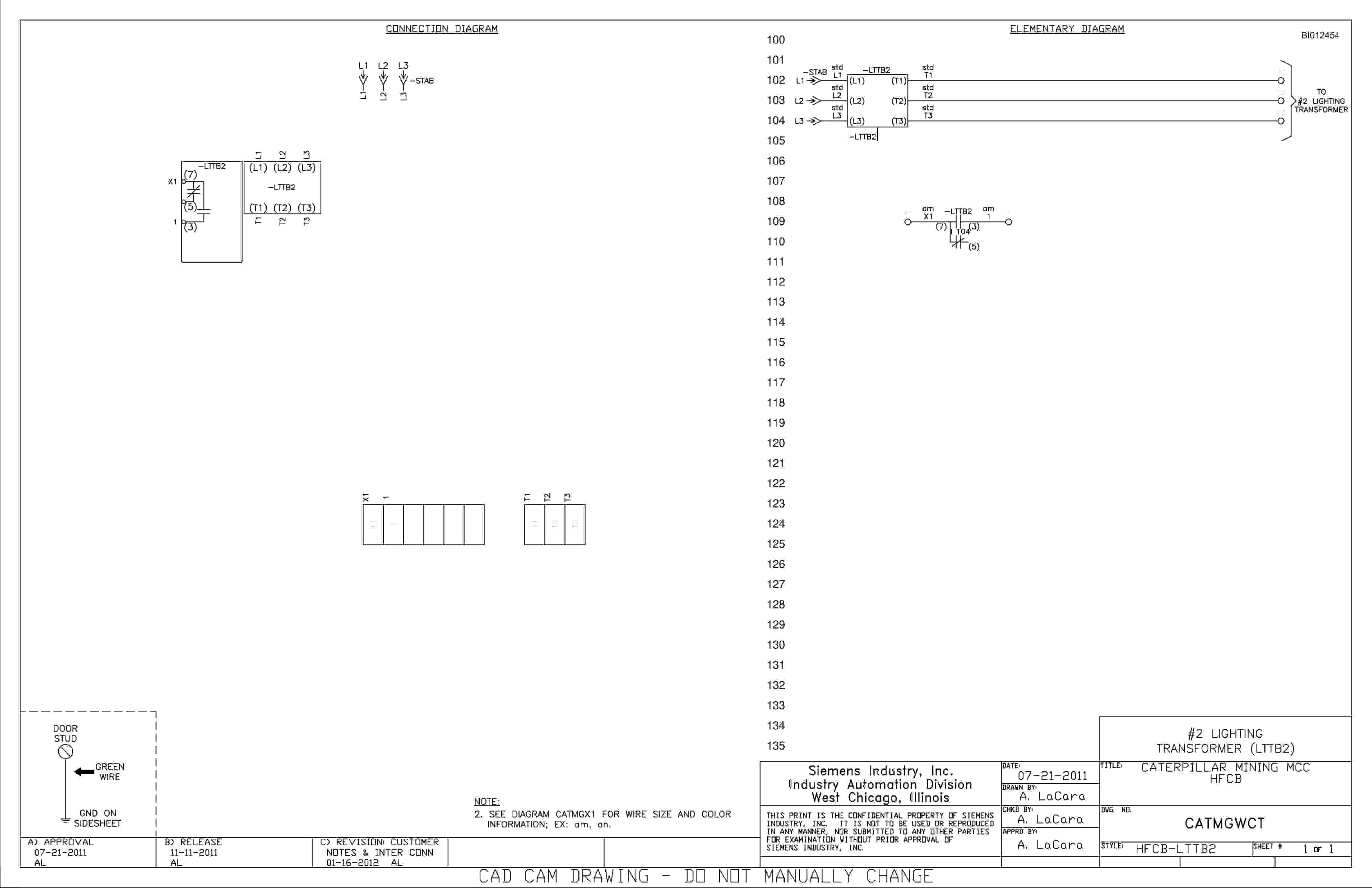 Caterpillar 7495 Shovel Motor Control Center Wiring Diagrams BI012454 5 Caterpillar 7495 Shovel Motor Control Center Wiring Diagrams BI012454 - Image 5