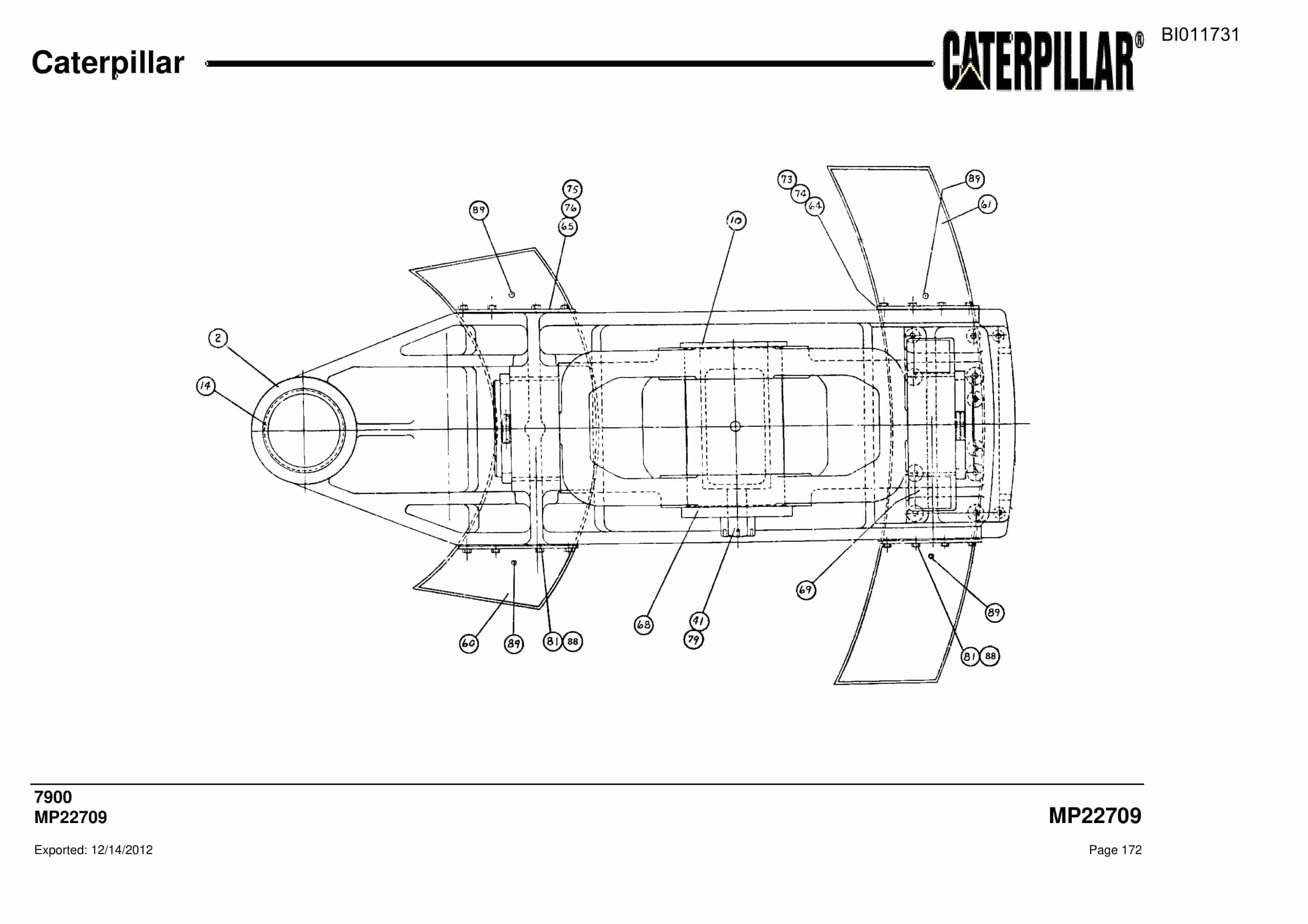 Caterpillar 7900 Parts Manual BI011731-2