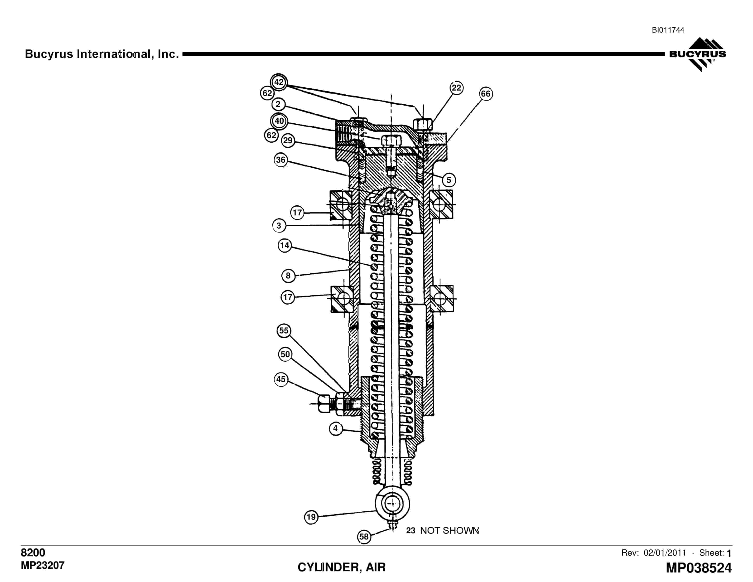 Caterpillar 8200 Parts Manual BI011744-3