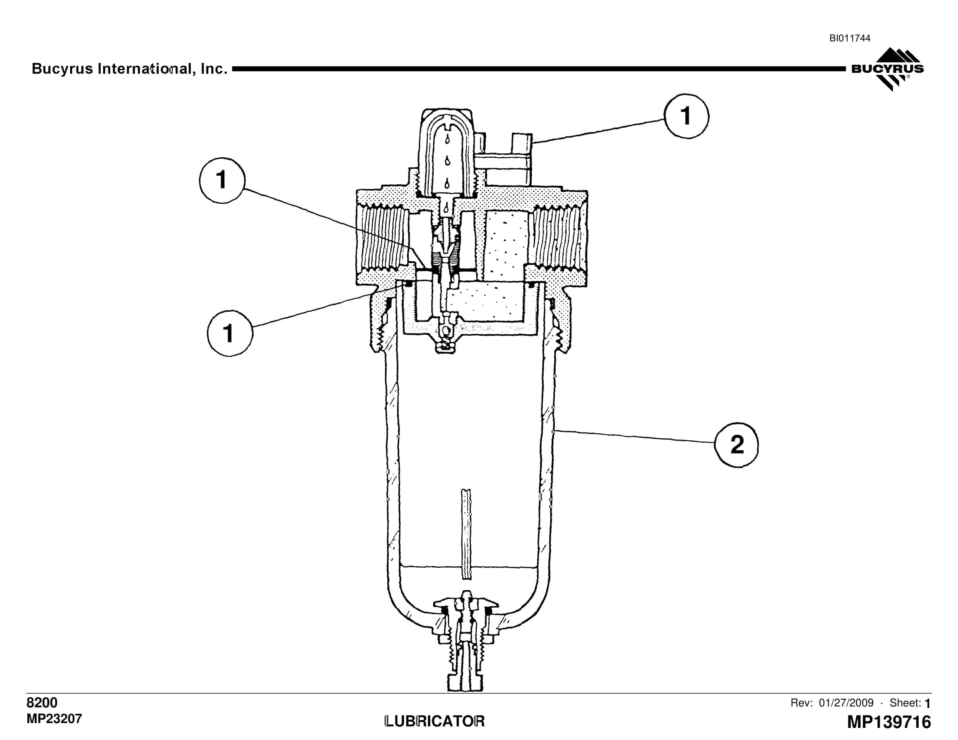 Caterpillar 8200 Parts Manual BI011744-5