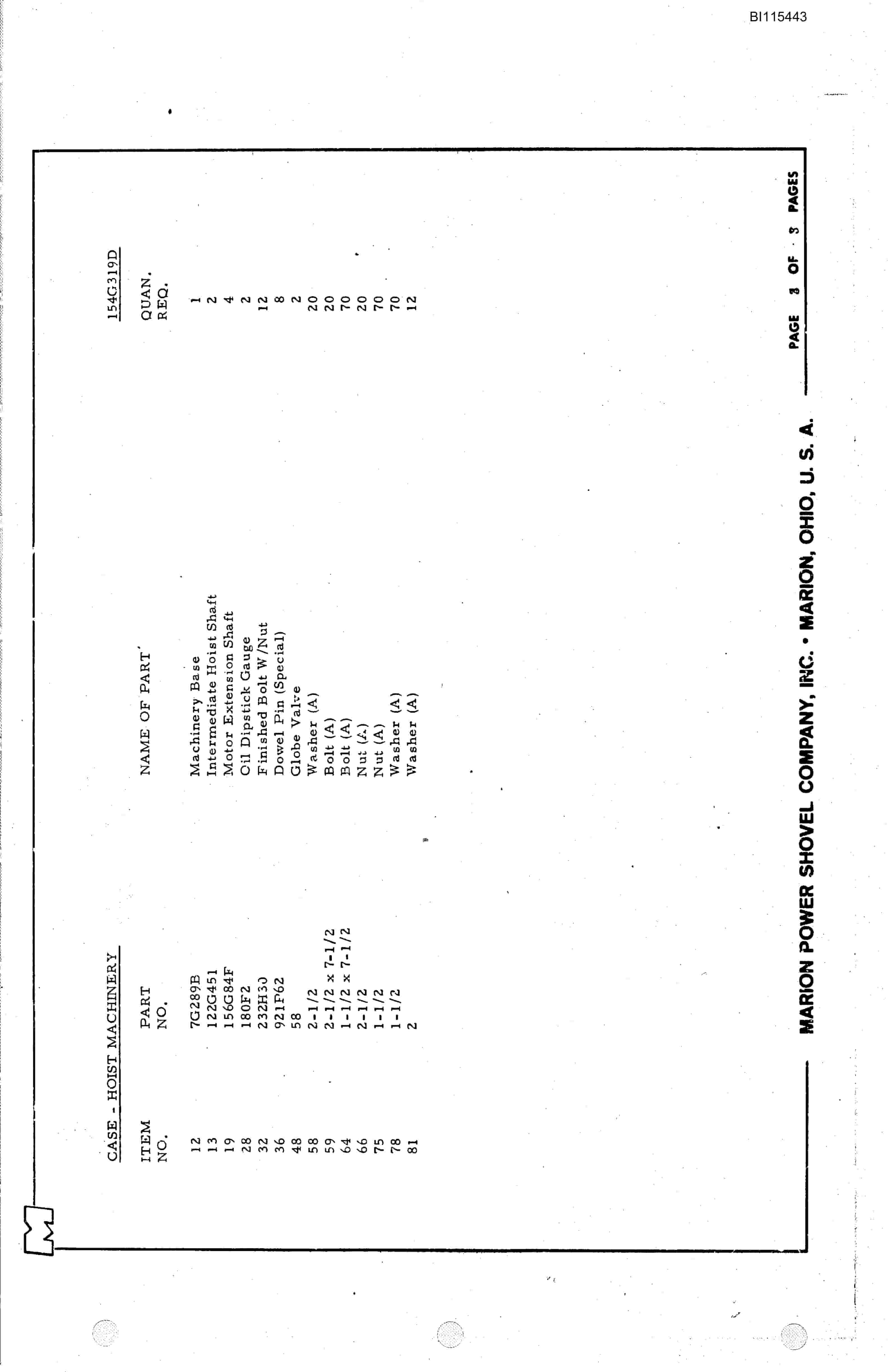 Caterpillar 8200 Parts Manual BI115443-2