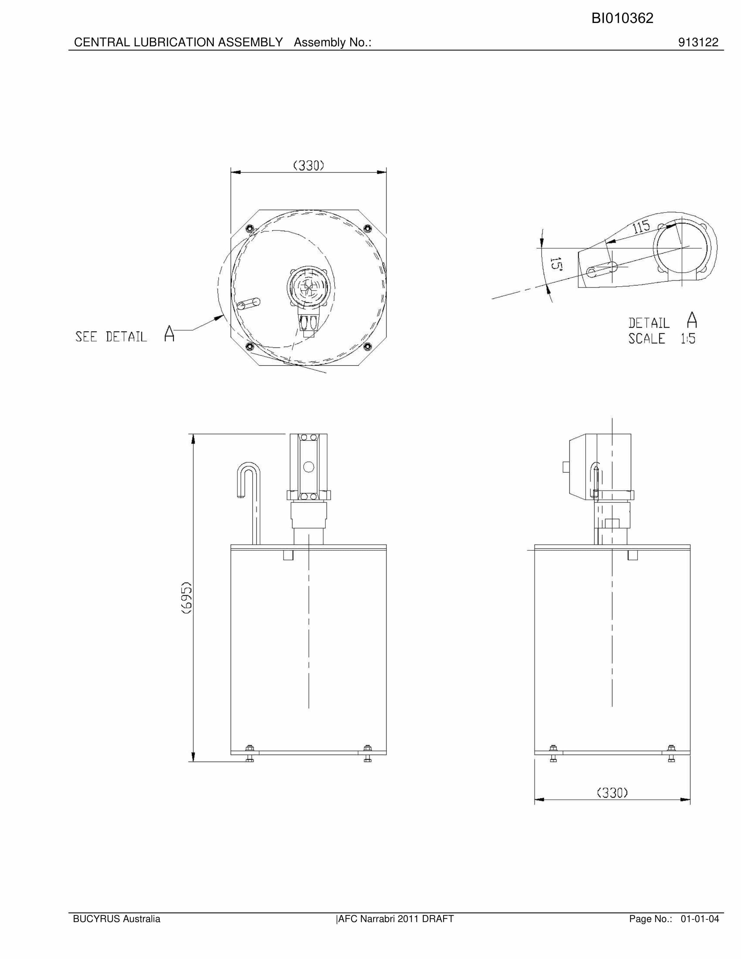 Caterpillar AFC Narrabri 2011 Draft Parts Manual BI010362-2