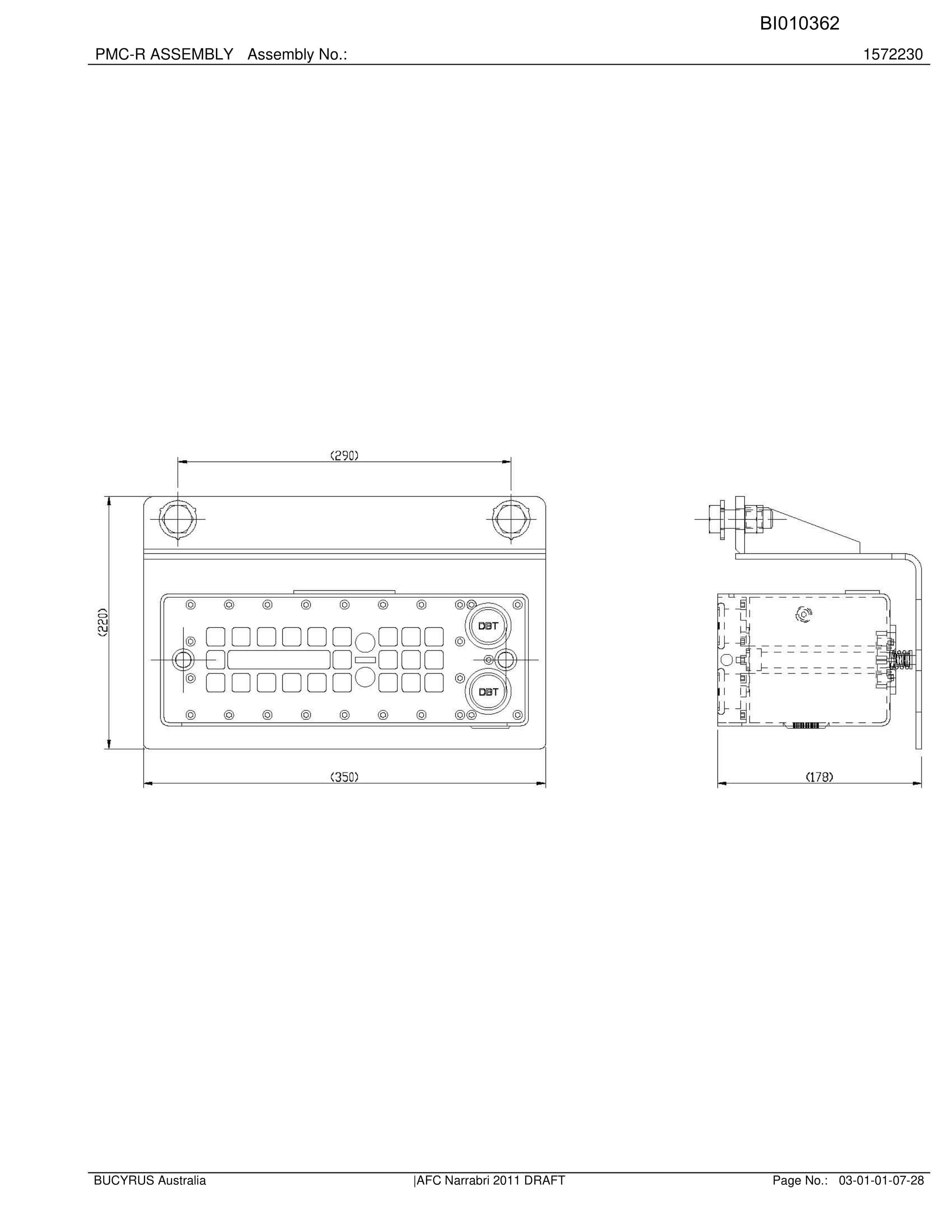 Caterpillar AFC Narrabri 2011 Draft Parts Manual BI010362-4