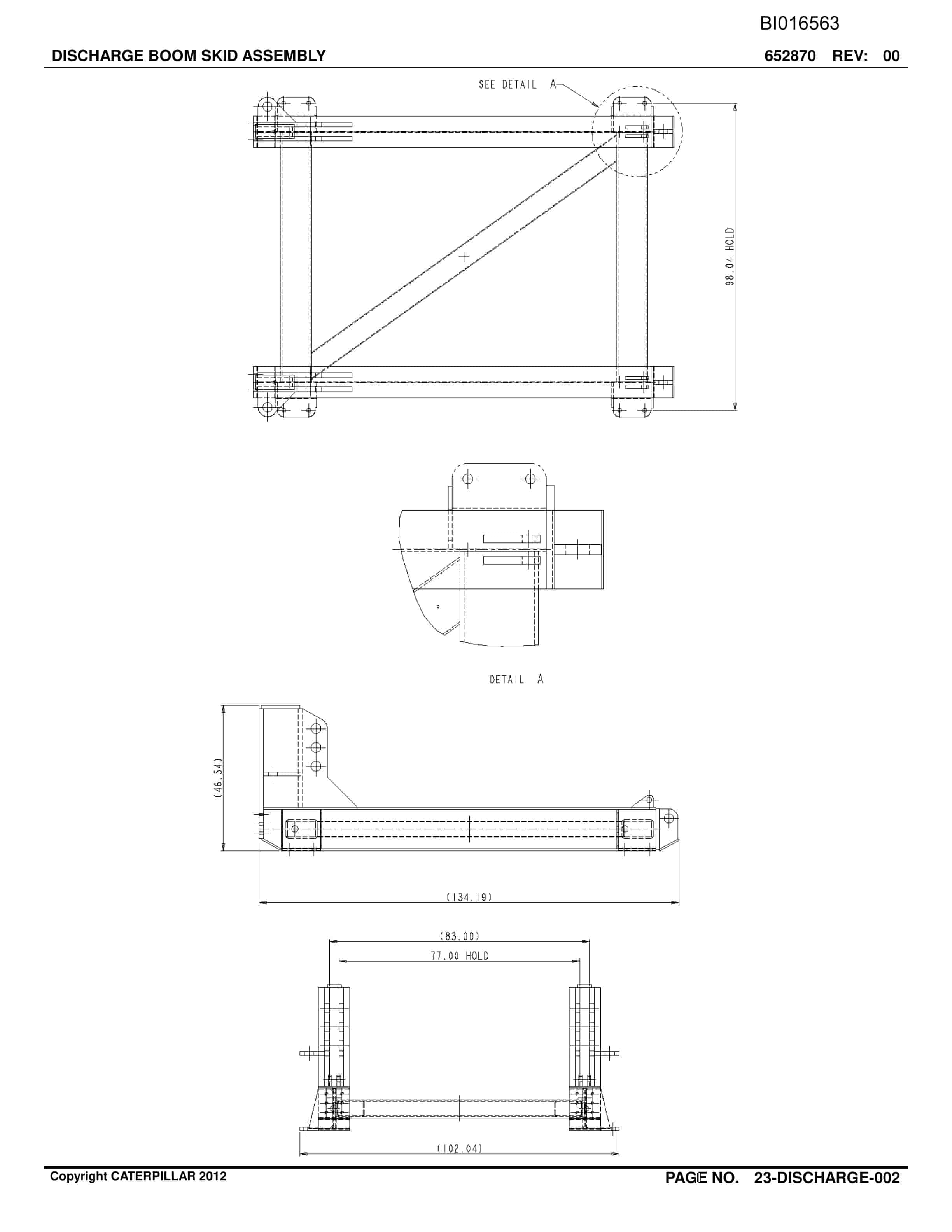 Caterpillar Belt System Parts Manual BI016563-3