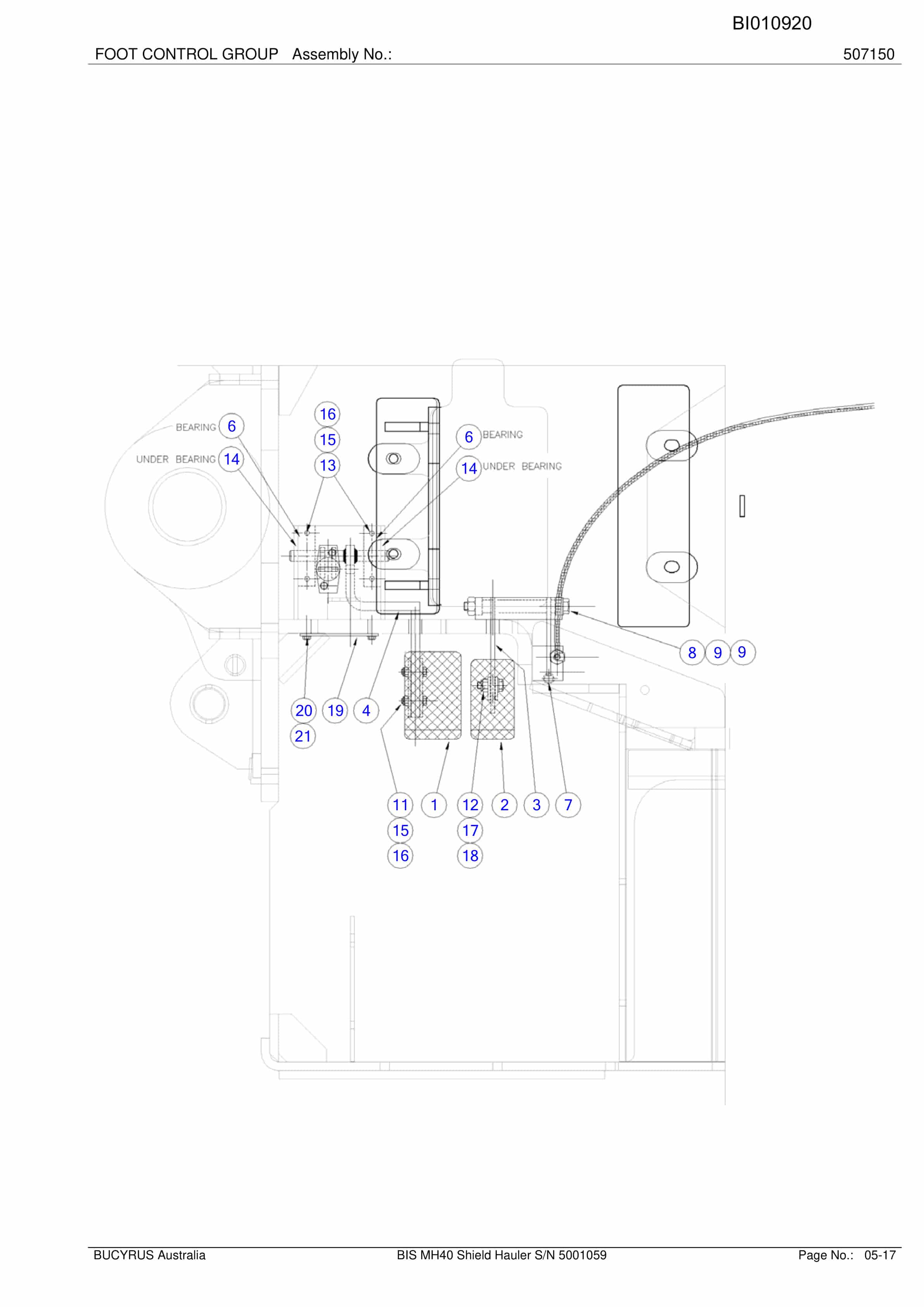 Caterpillar BIS MH40 Shield Hauler Parts Manual BI010920-4