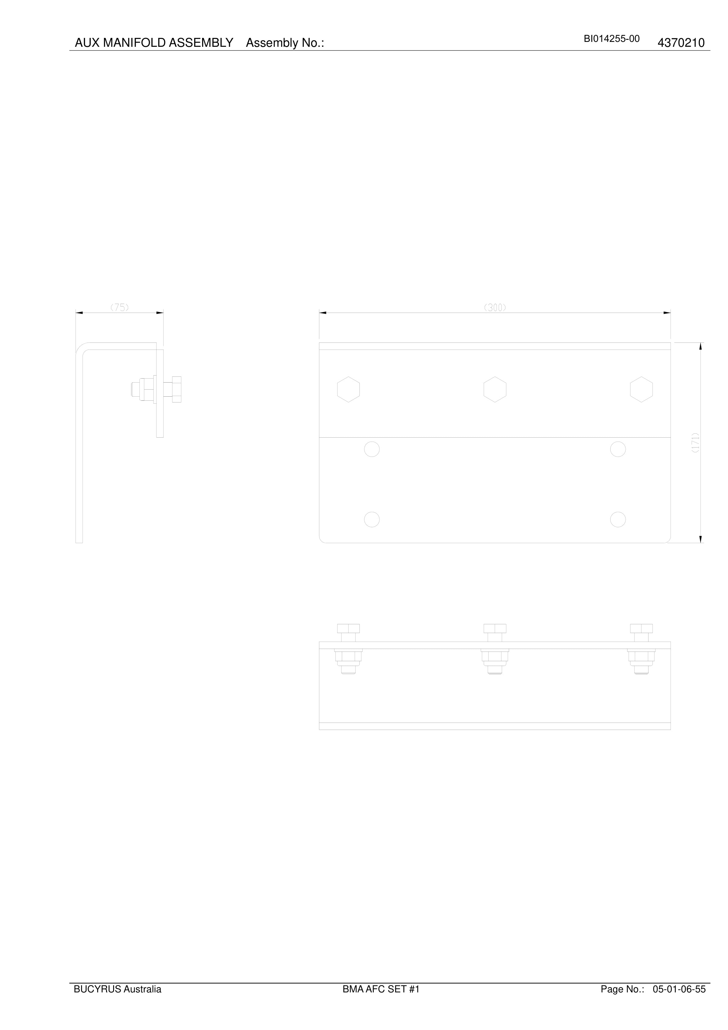 Caterpillar BMA AFC Set 1 Parts Manual BI014255-00-4