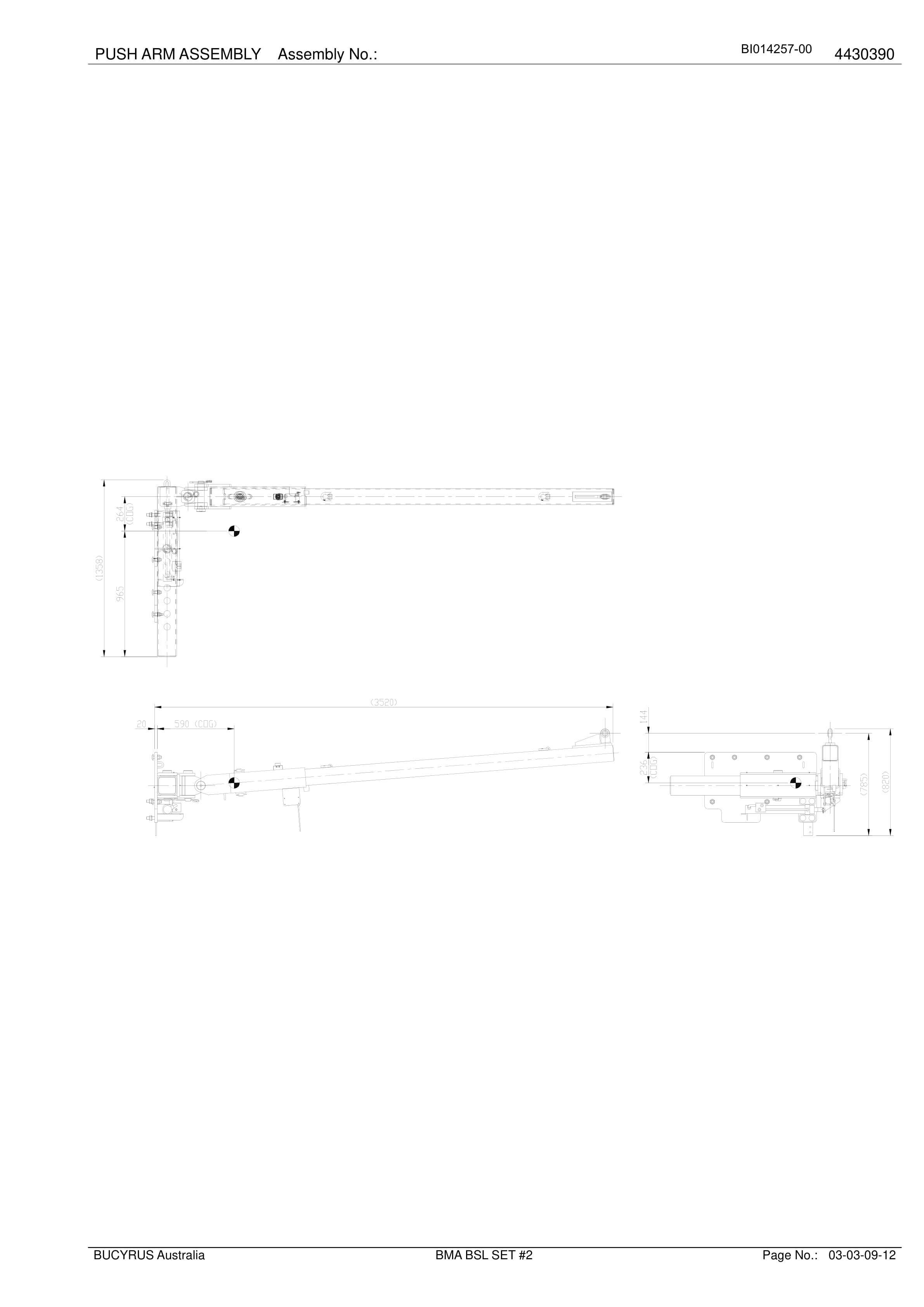 Caterpillar BMA BSL Set 2 Parts Manual BI014257-00-3