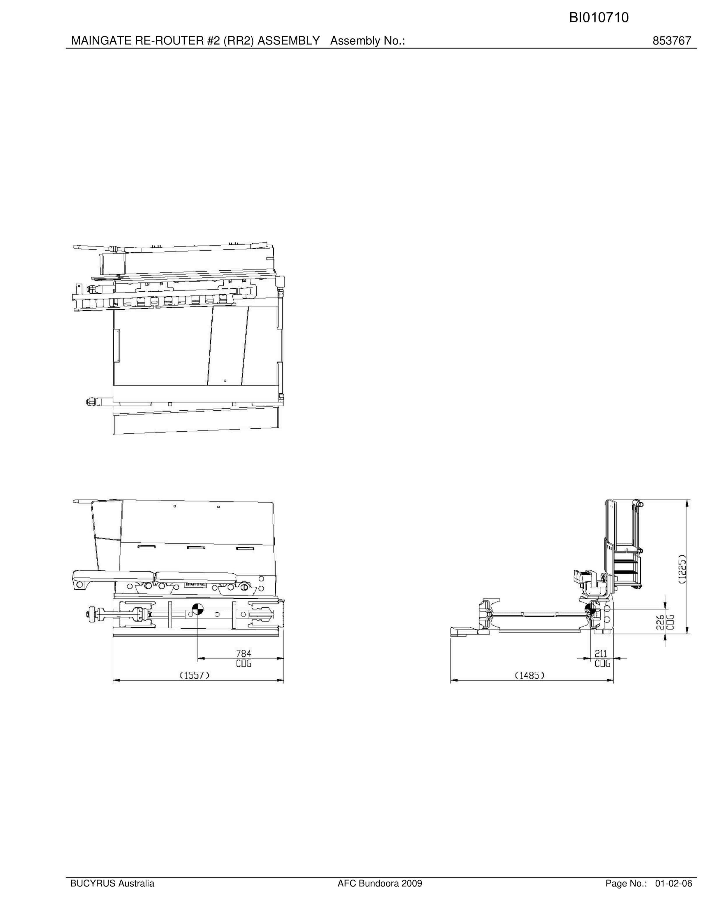 Caterpillar Bundoora AFC 2009 Parts Manual BI010710-3
