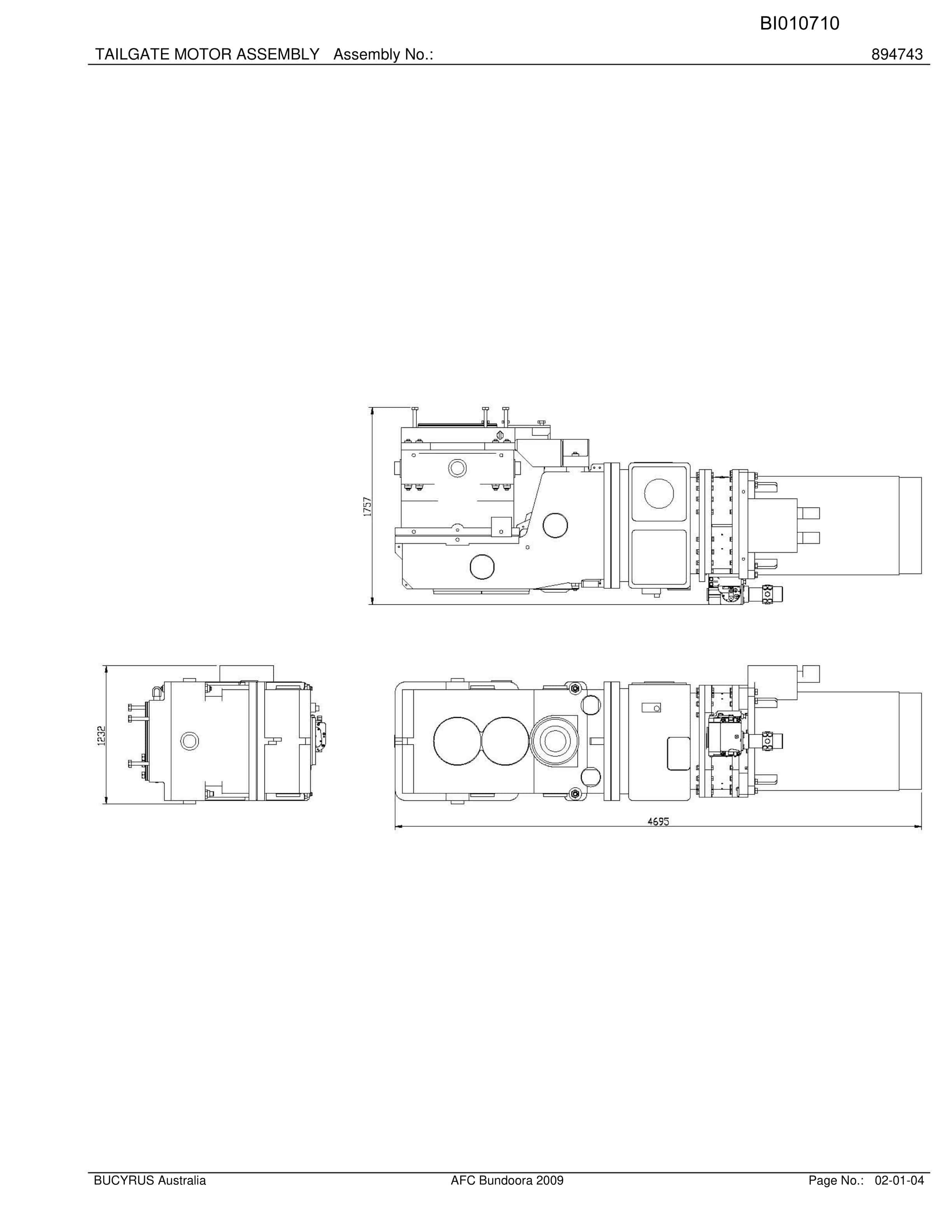 Caterpillar Bundoora AFC 2009 Parts Manual BI010710-5