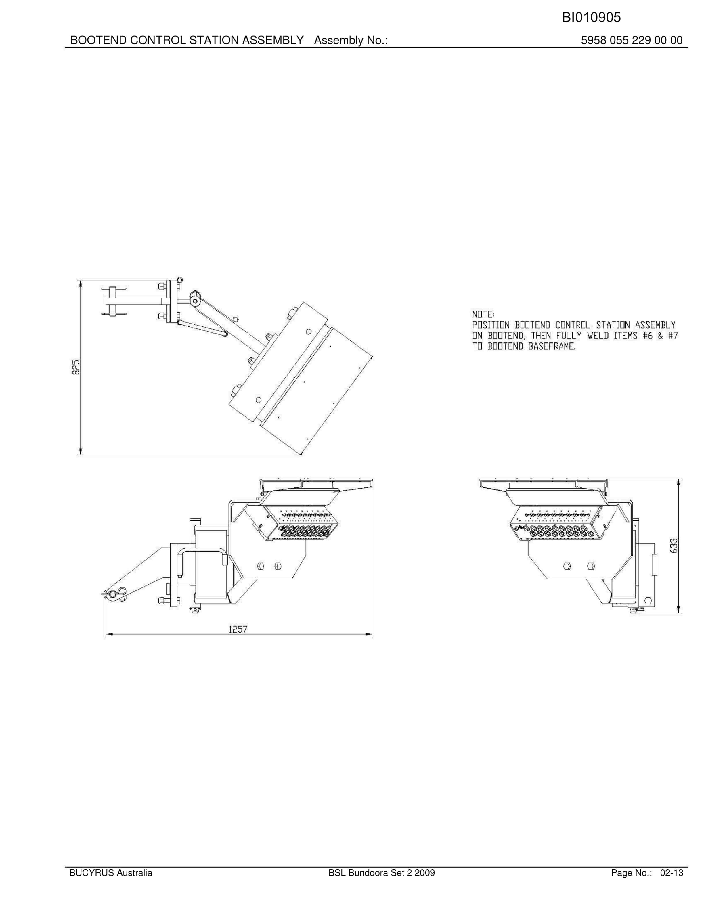 Caterpillar Bundoora BSL And Bootend Parts Manual BI010905-4