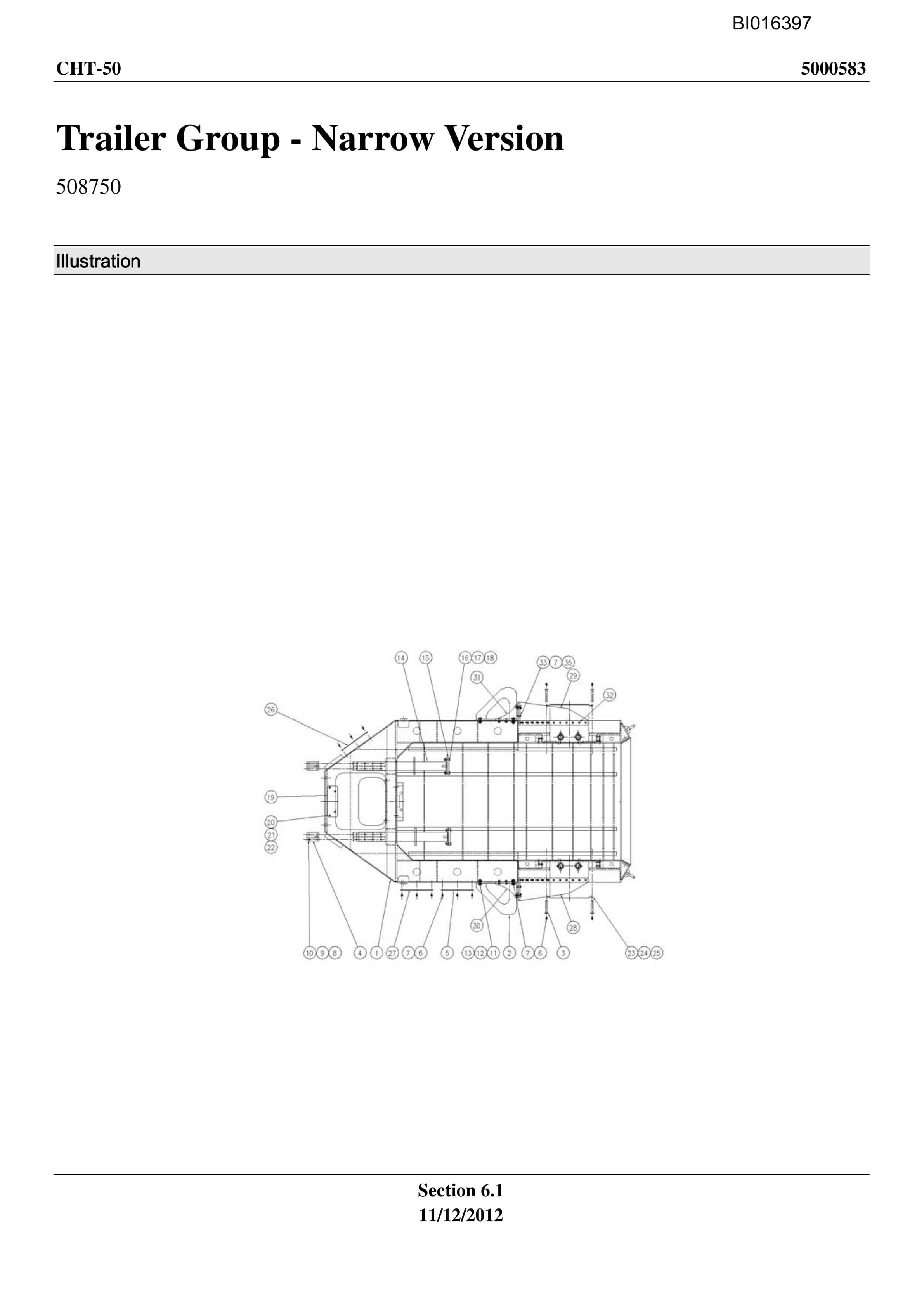 Caterpillar CHT-50 Parts Manual BI016397-2