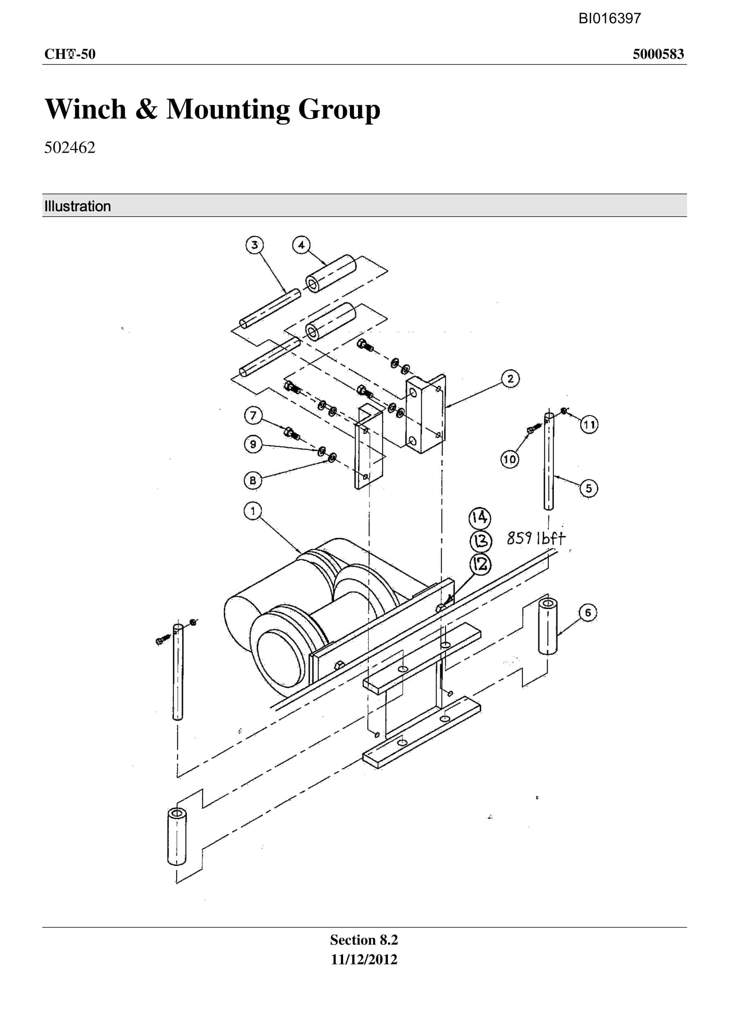 Caterpillar CHT-50 Parts Manual BI016397-4
