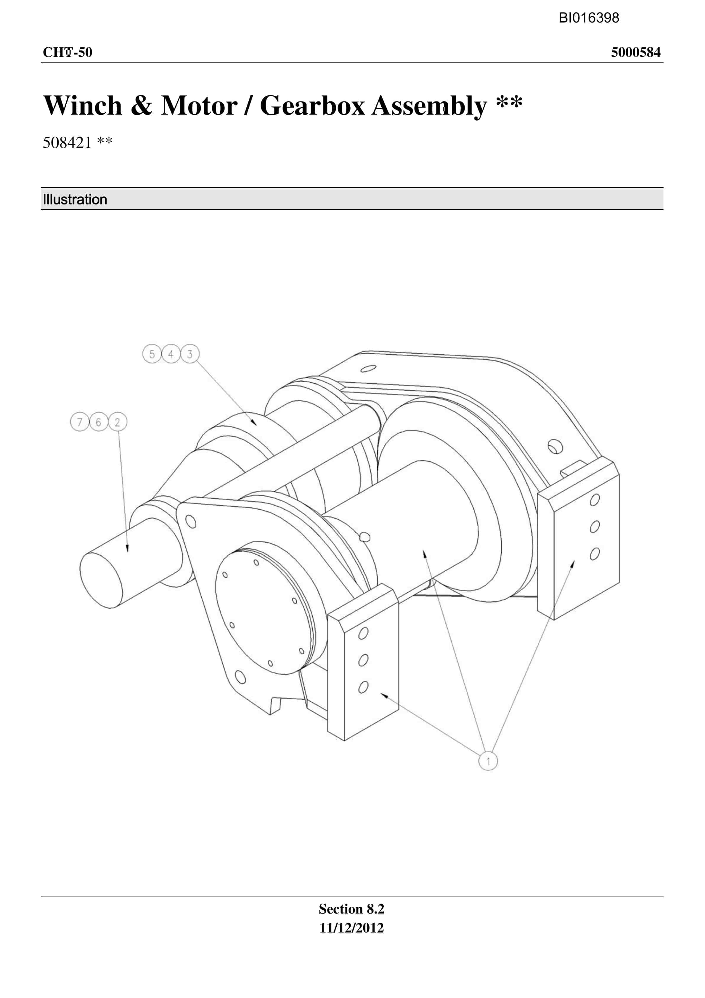 Caterpillar CHT-50 Parts Manual BI016398-5