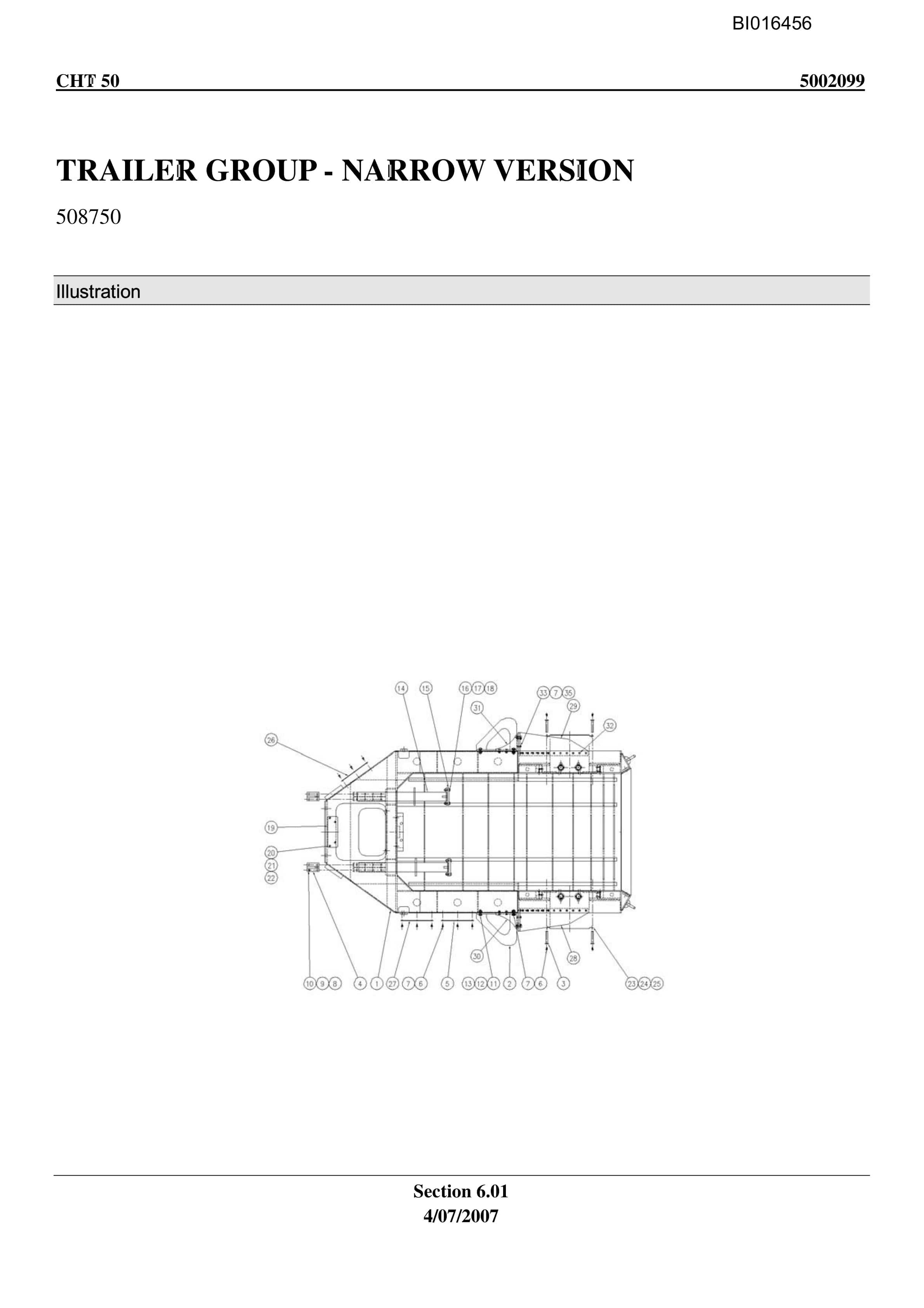 Caterpillar CHT-50 Parts Manual BI016456 2 Caterpillar CHT-50 Parts Manual BI016456 - Image 2