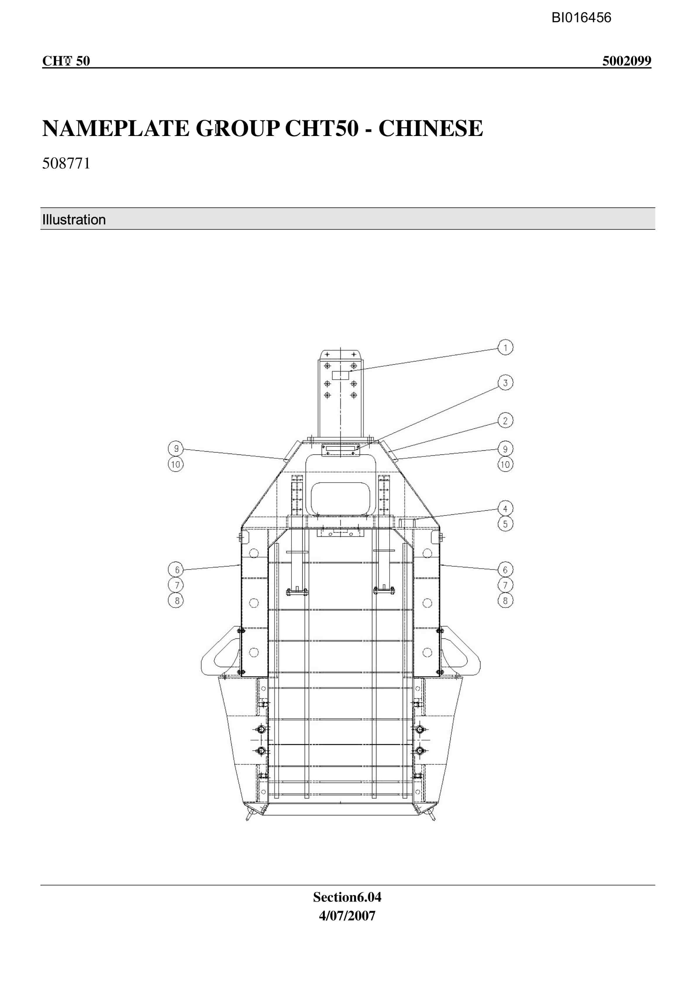 Caterpillar CHT-50 Parts Manual BI016456 3 Caterpillar CHT-50 Parts Manual BI016456 - Image 3