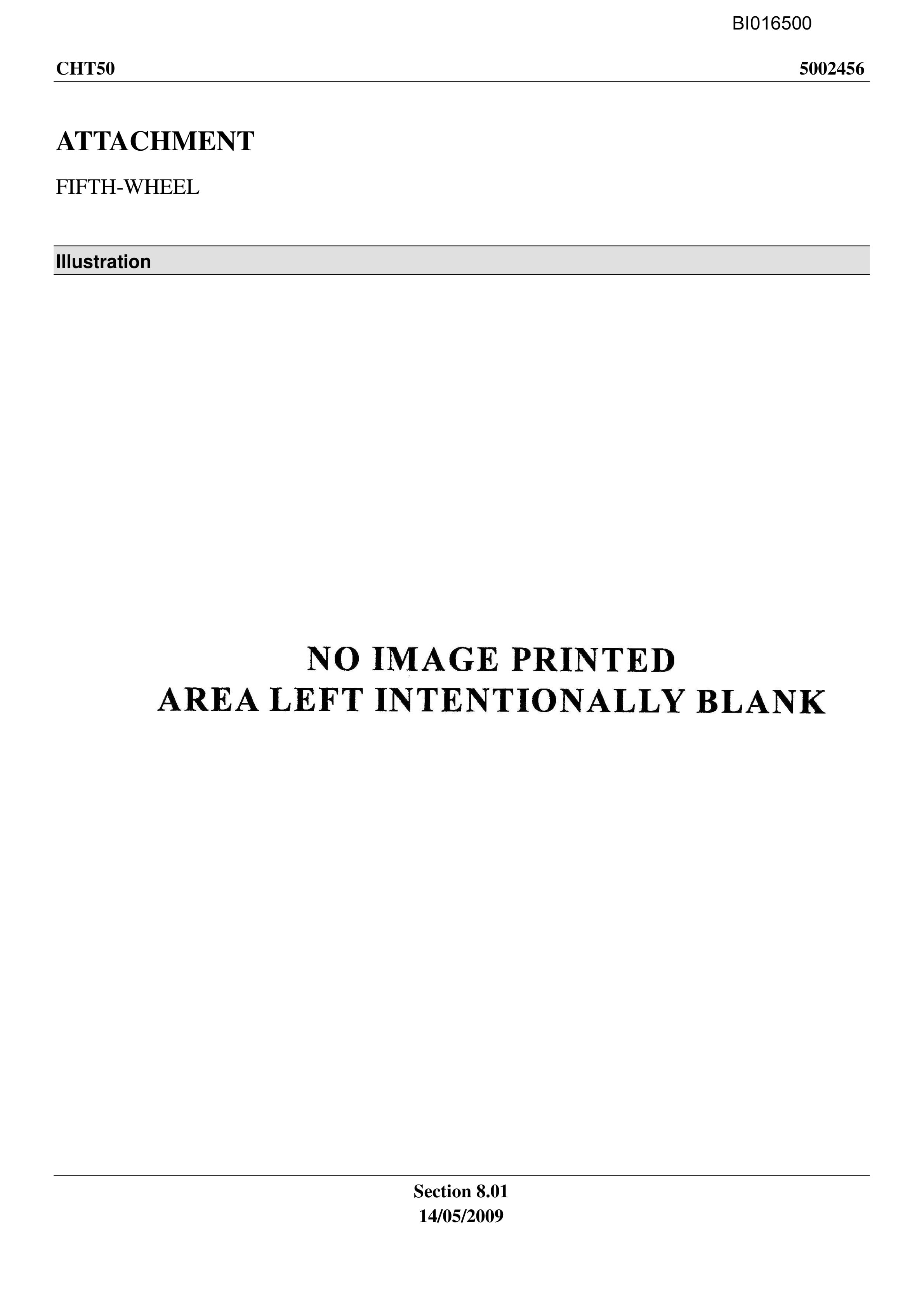 Caterpillar CHT-50 Parts Manual BI016500-3