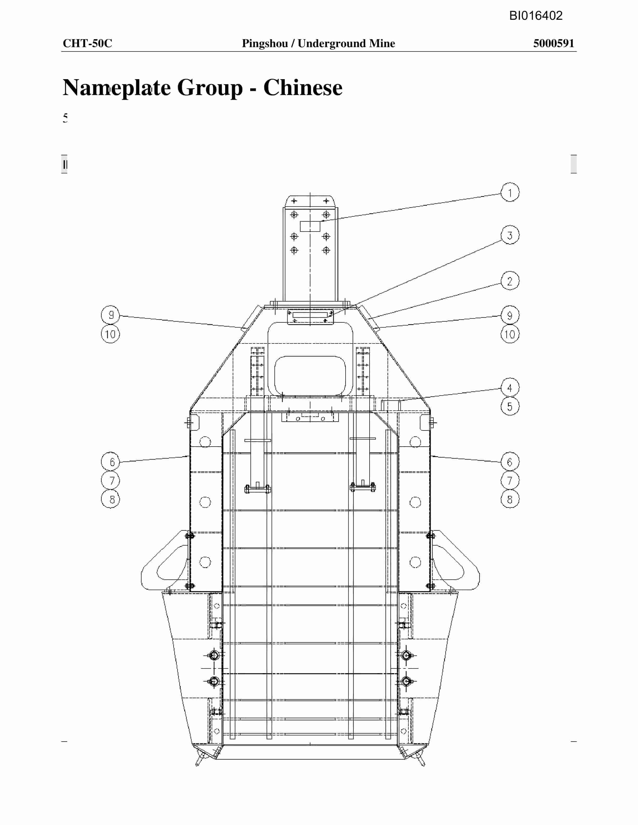 Caterpillar CHT-50C Parts Manual BI016402-3