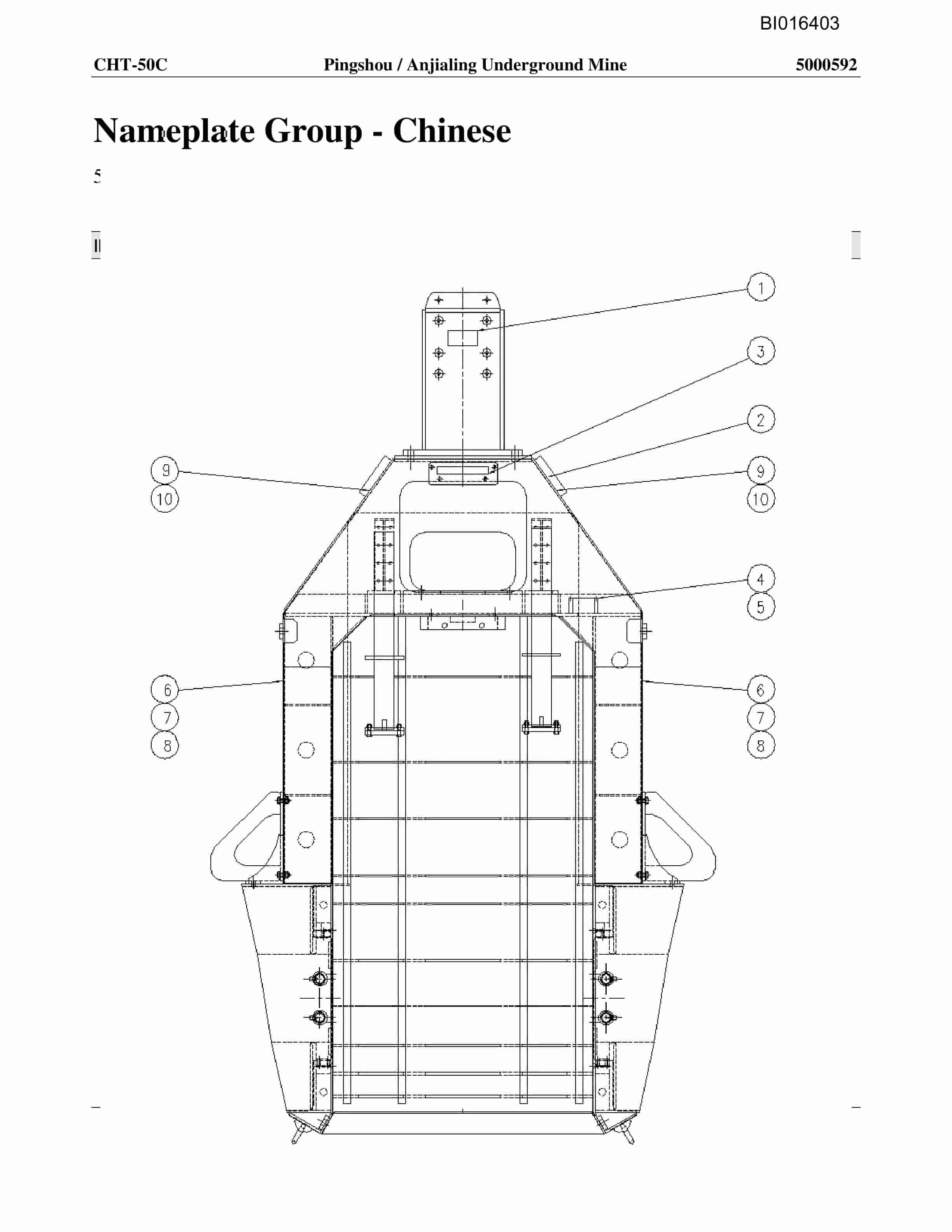 Caterpillar CHT-50C Parts Manual BI016403-3