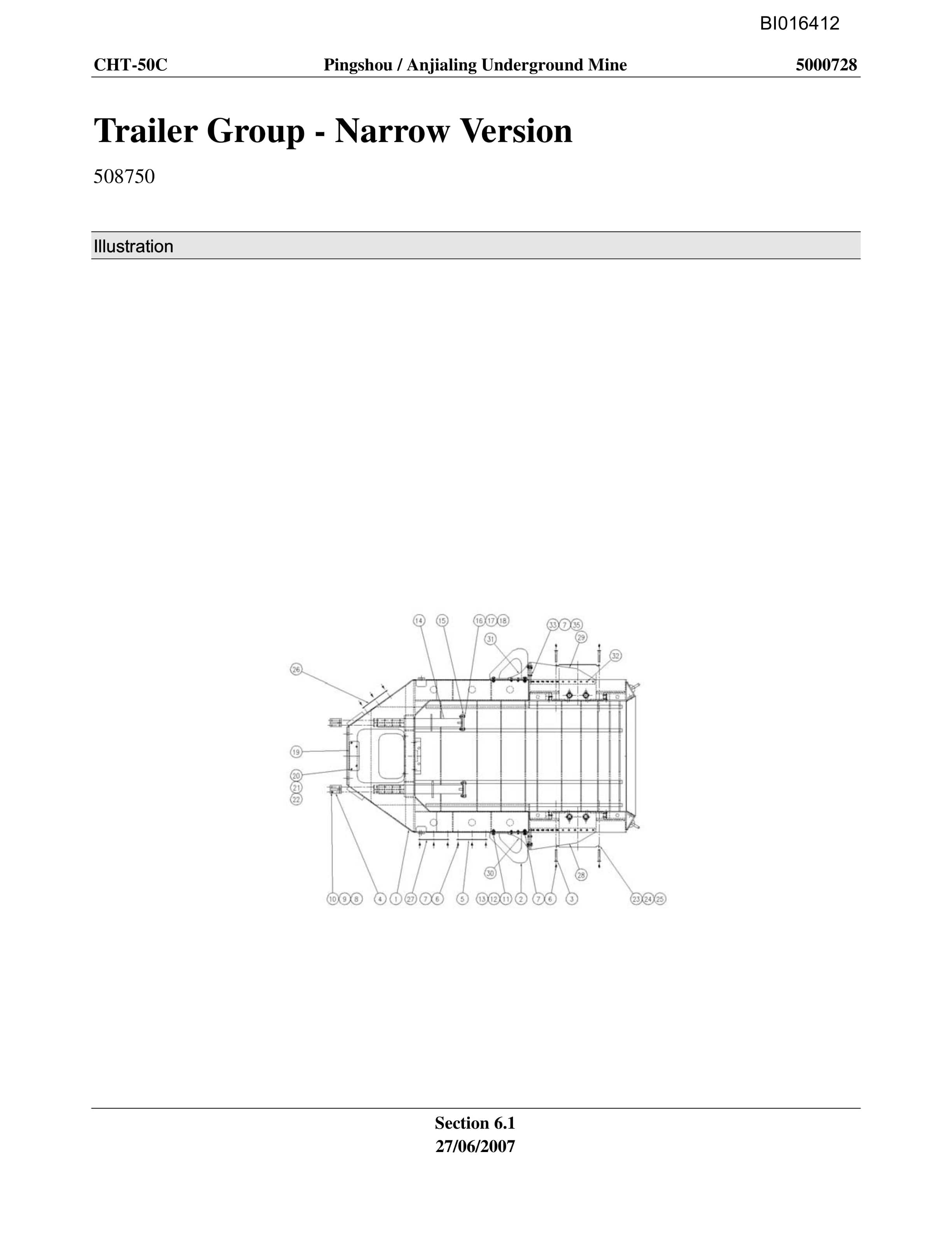 Caterpillar CHT-50C Parts Manual BI016412-2