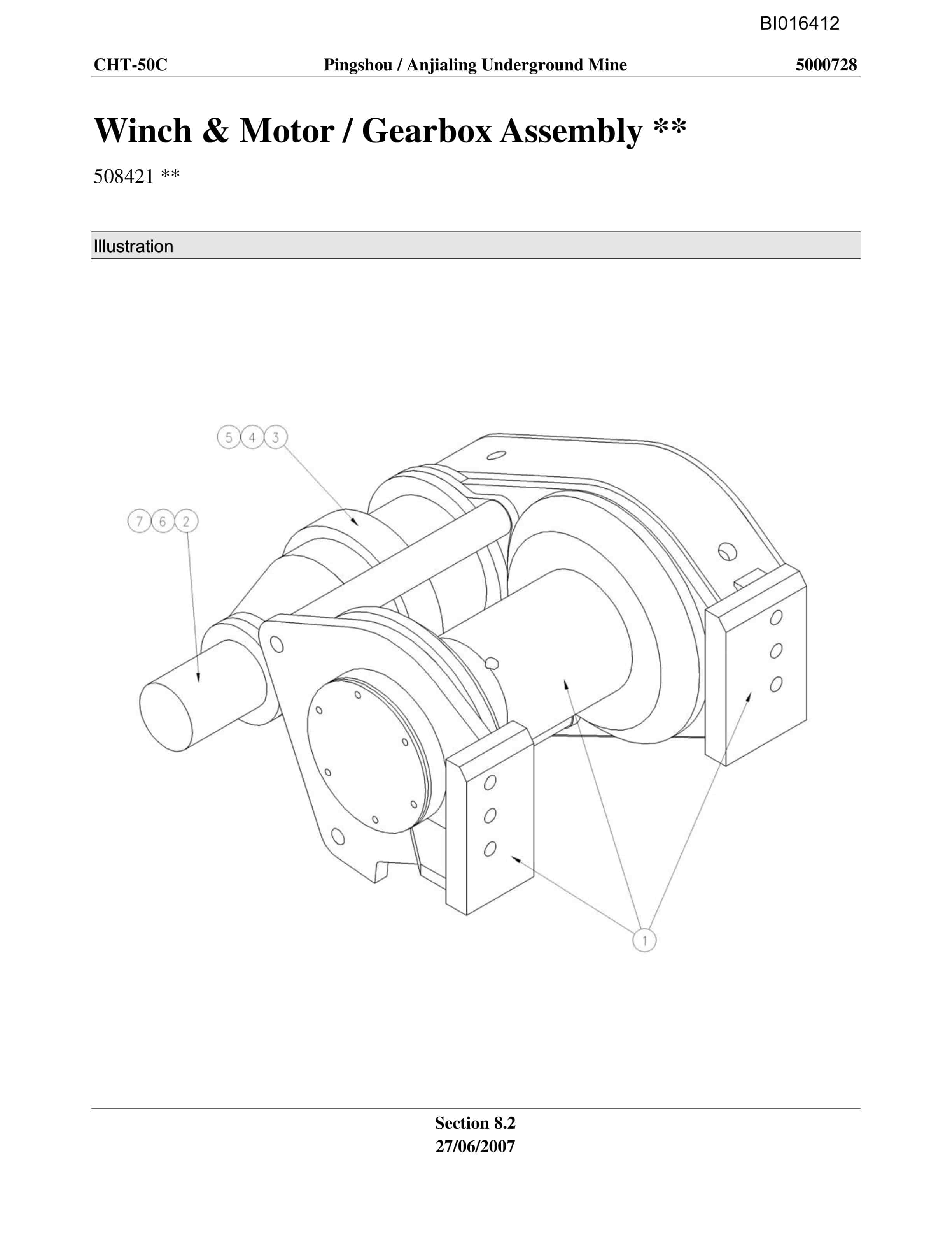 Caterpillar CHT-50C Parts Manual BI016412-5