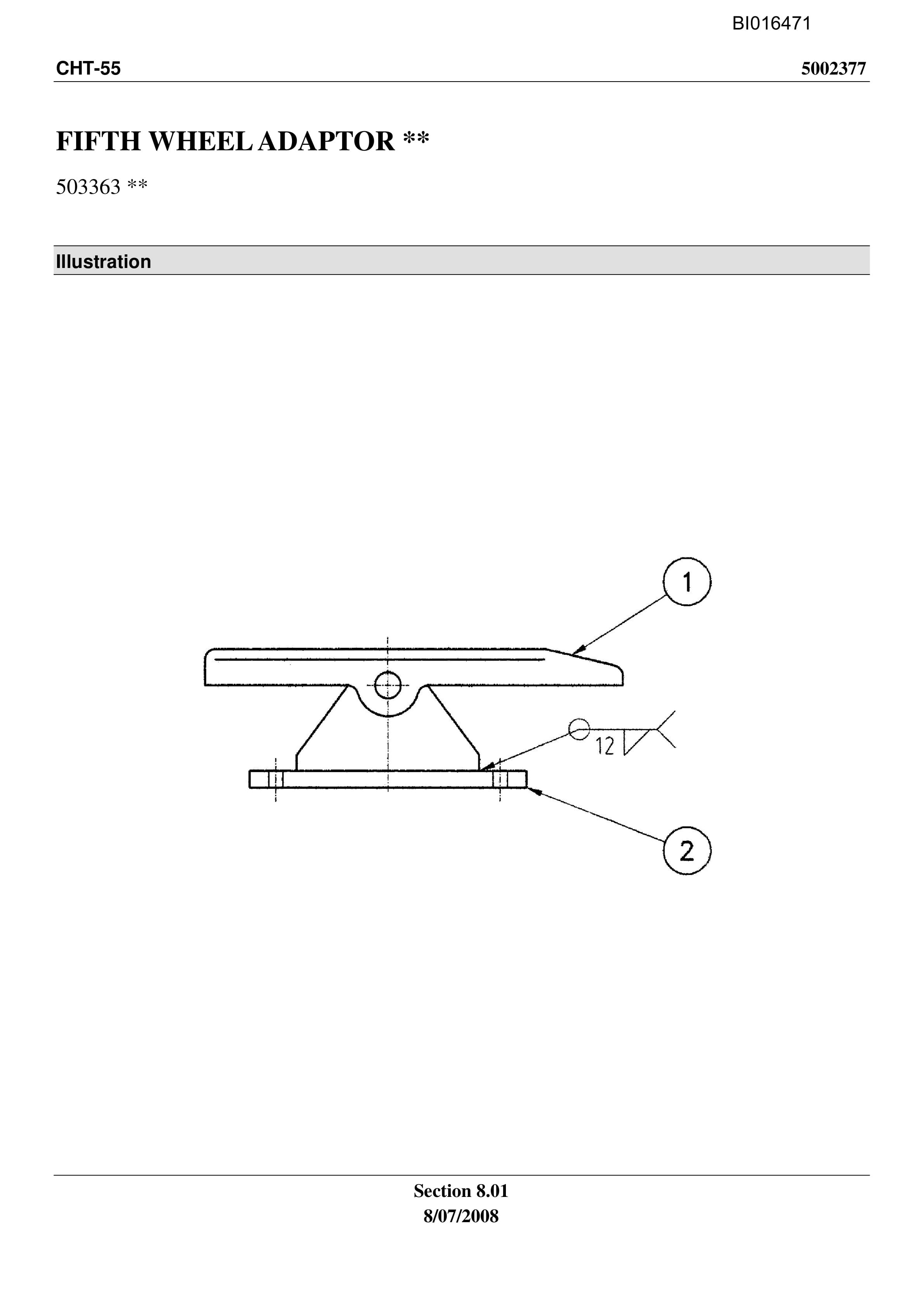 Caterpillar CHT-55 Parts Manual BI016471-4