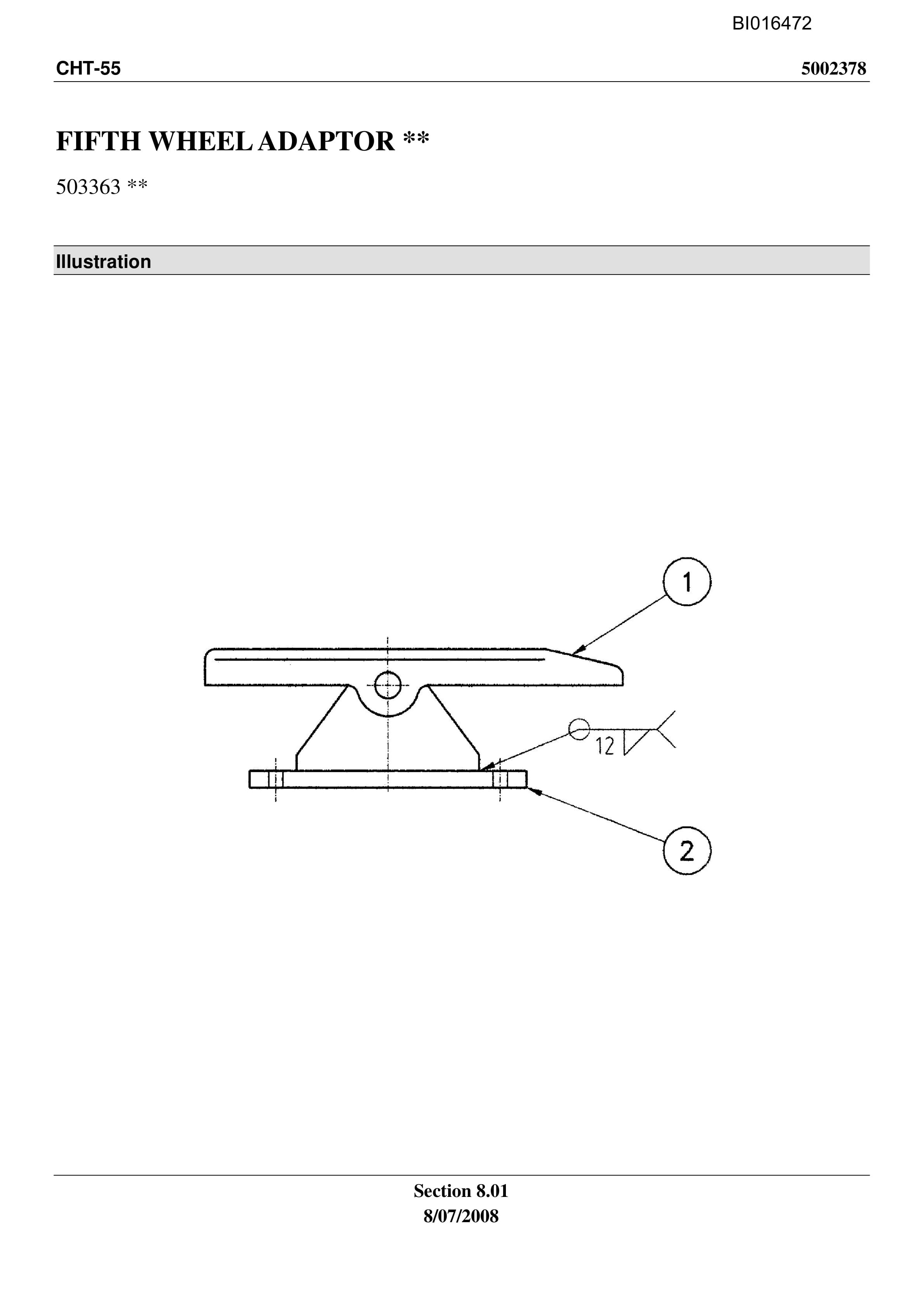 Caterpillar CHT-55 Parts Manual BI016472-4
