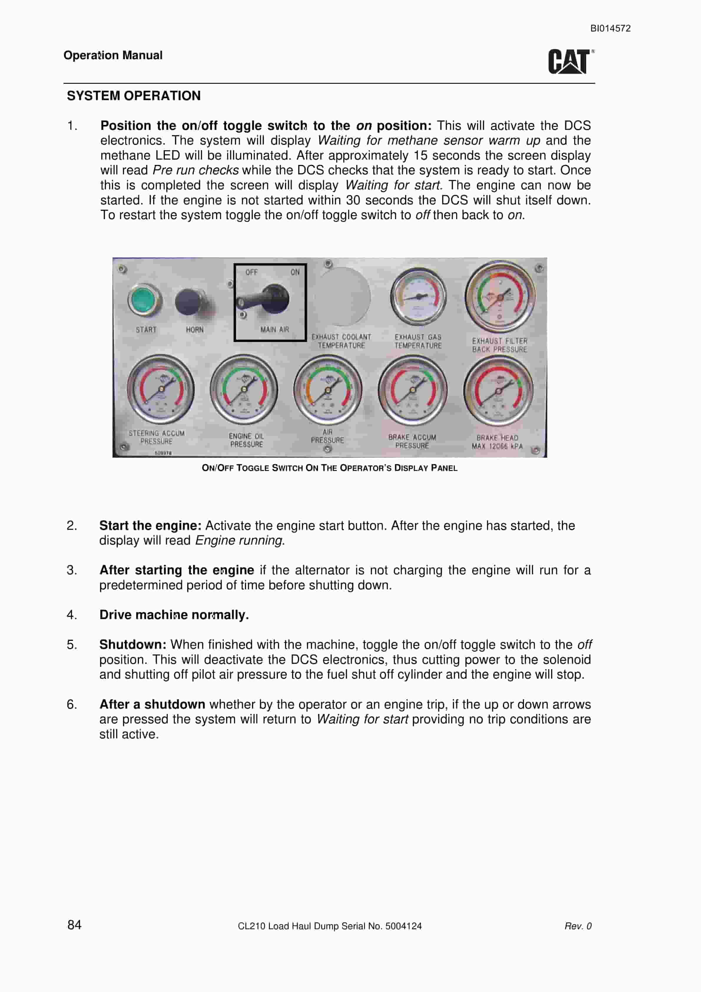 Caterpillar CL210 Load Haul Dump Operation Manual BI014572 5 Caterpillar CL210 Load Haul Dump Operation Manual BI014572 - Image 5