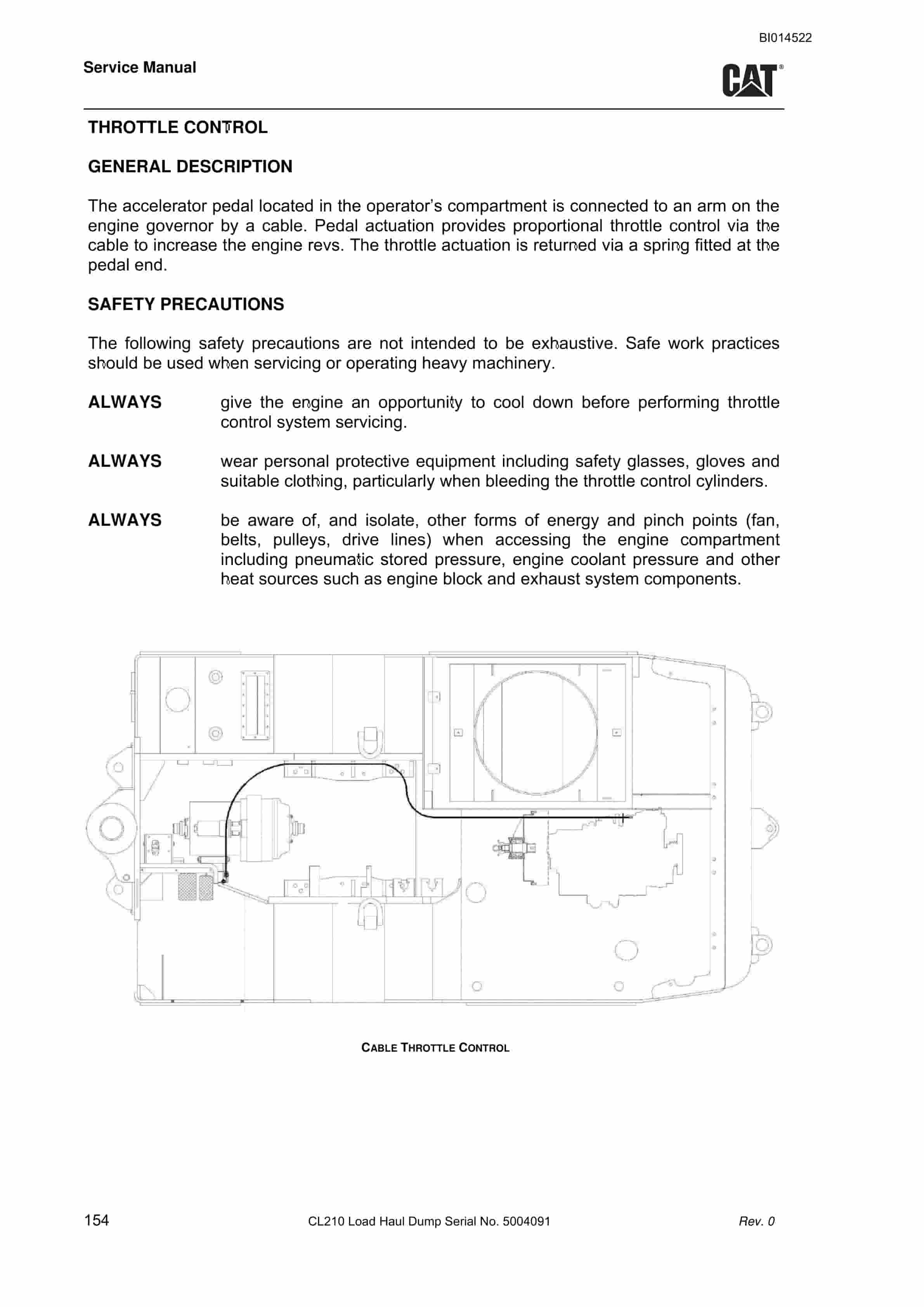 Caterpillar CL210 Load Haul Dump Service Manual BI014522 2 Caterpillar CL210 Load Haul Dump Service Manual BI014522 - Image 2