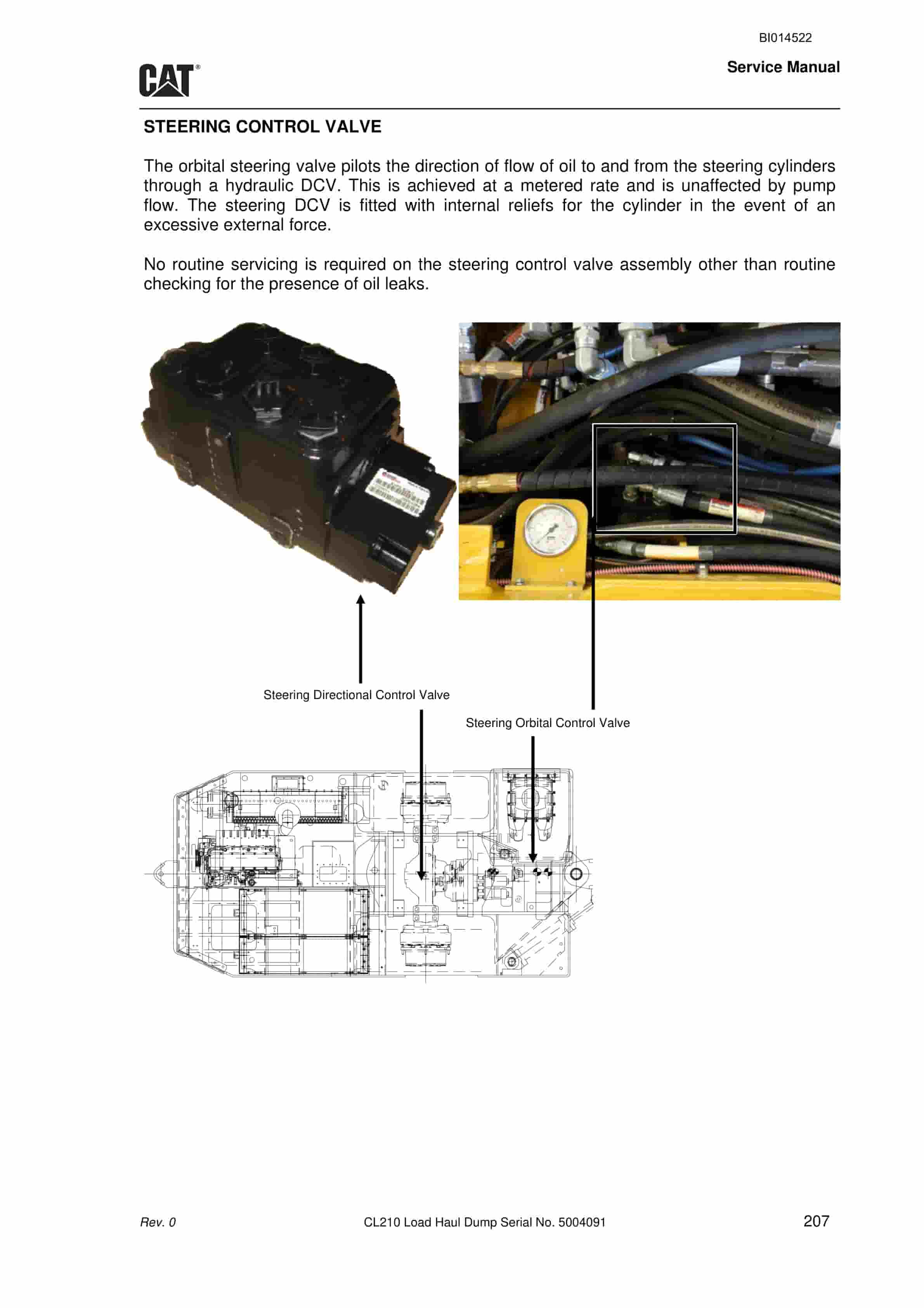 Caterpillar CL210 Load Haul Dump Service Manual BI014522 3 Caterpillar CL210 Load Haul Dump Service Manual BI014522 - Image 3