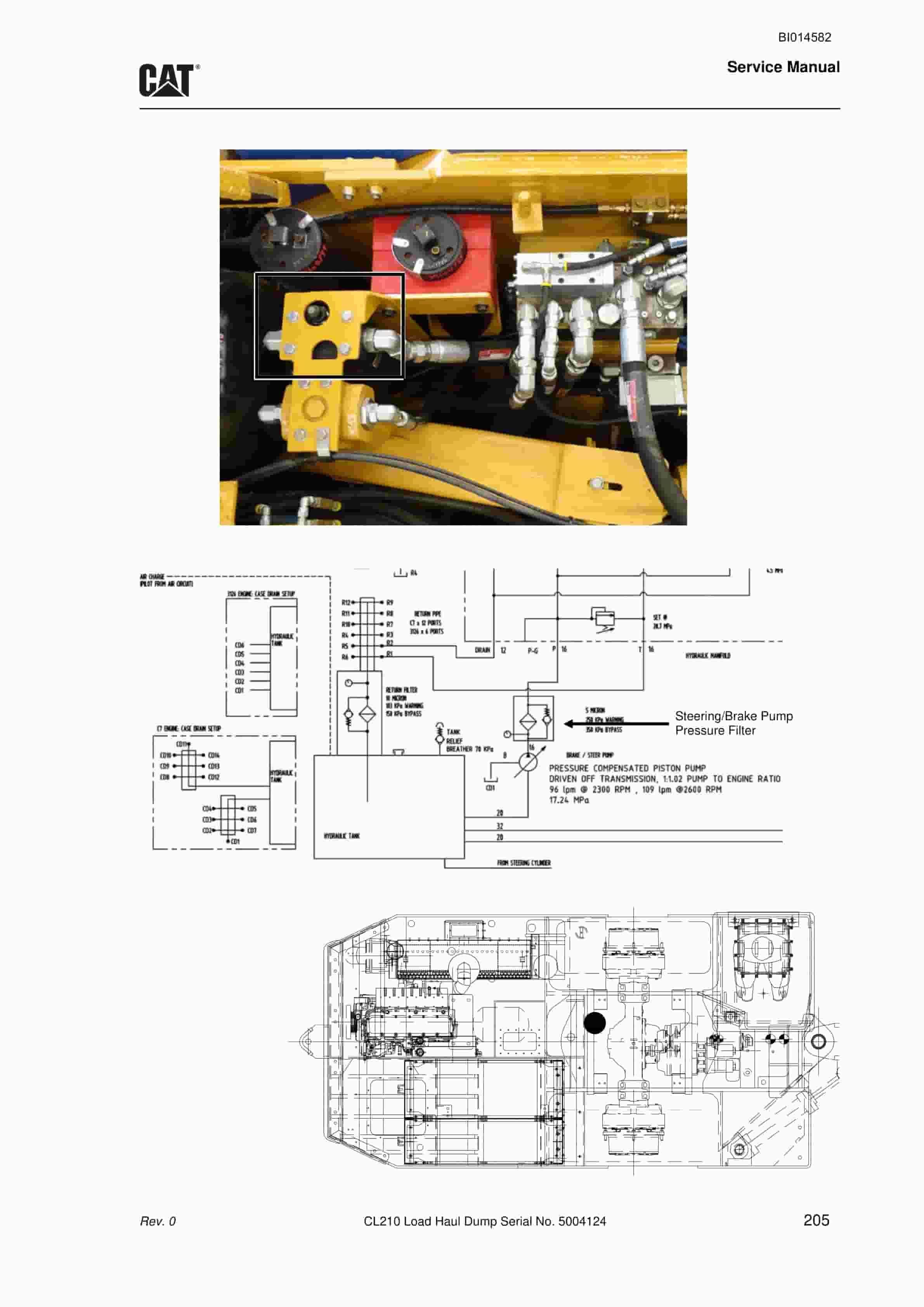 Caterpillar CL210 Load Haul Dump Service Manual BI014582 3 Caterpillar CL210 Load Haul Dump Service Manual BI014582 - Image 3