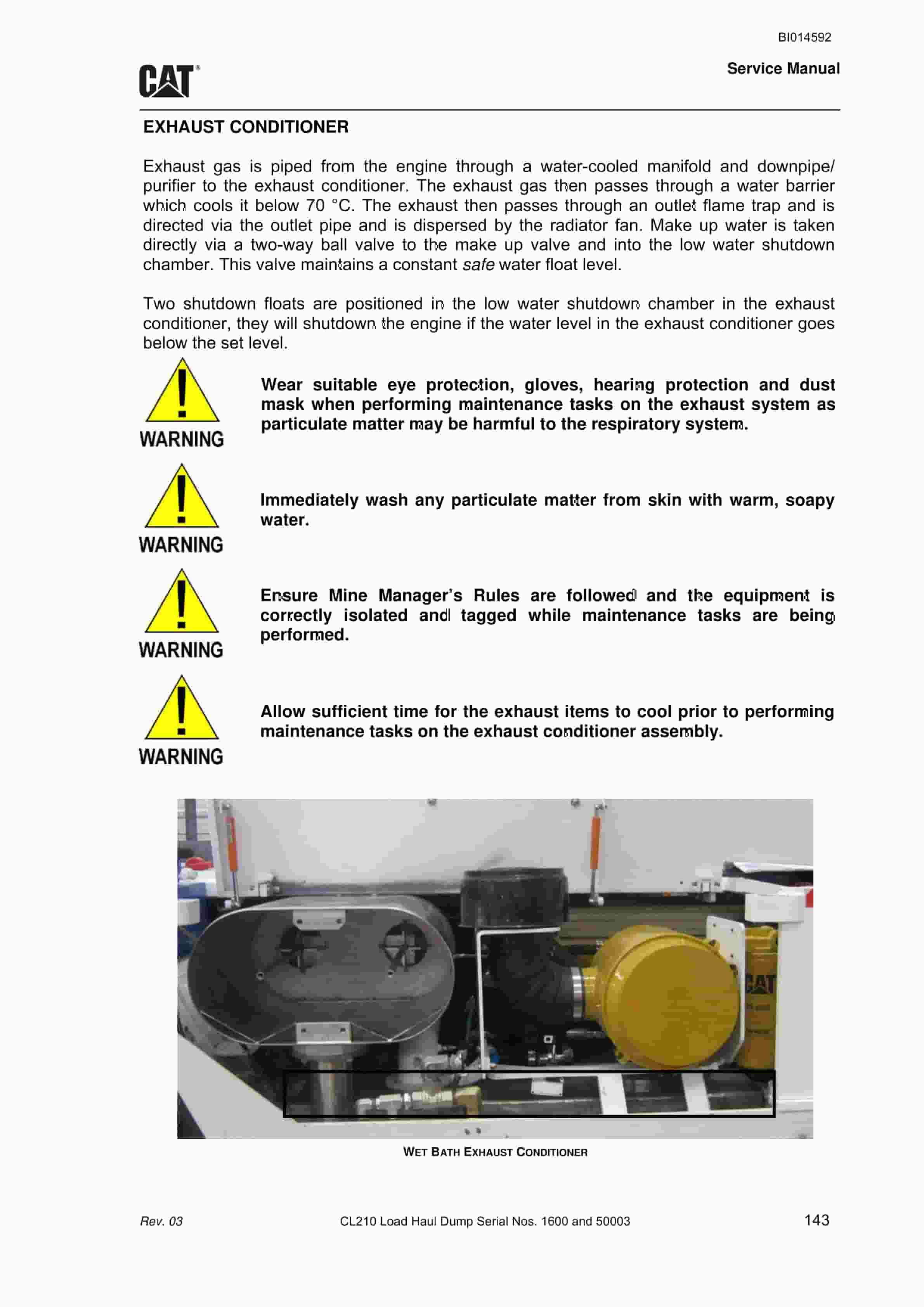 Caterpillar CL210 Load Haul Dump Service Manual BI014592 2 Caterpillar CL210 Load Haul Dump Service Manual BI014592 - Image 2