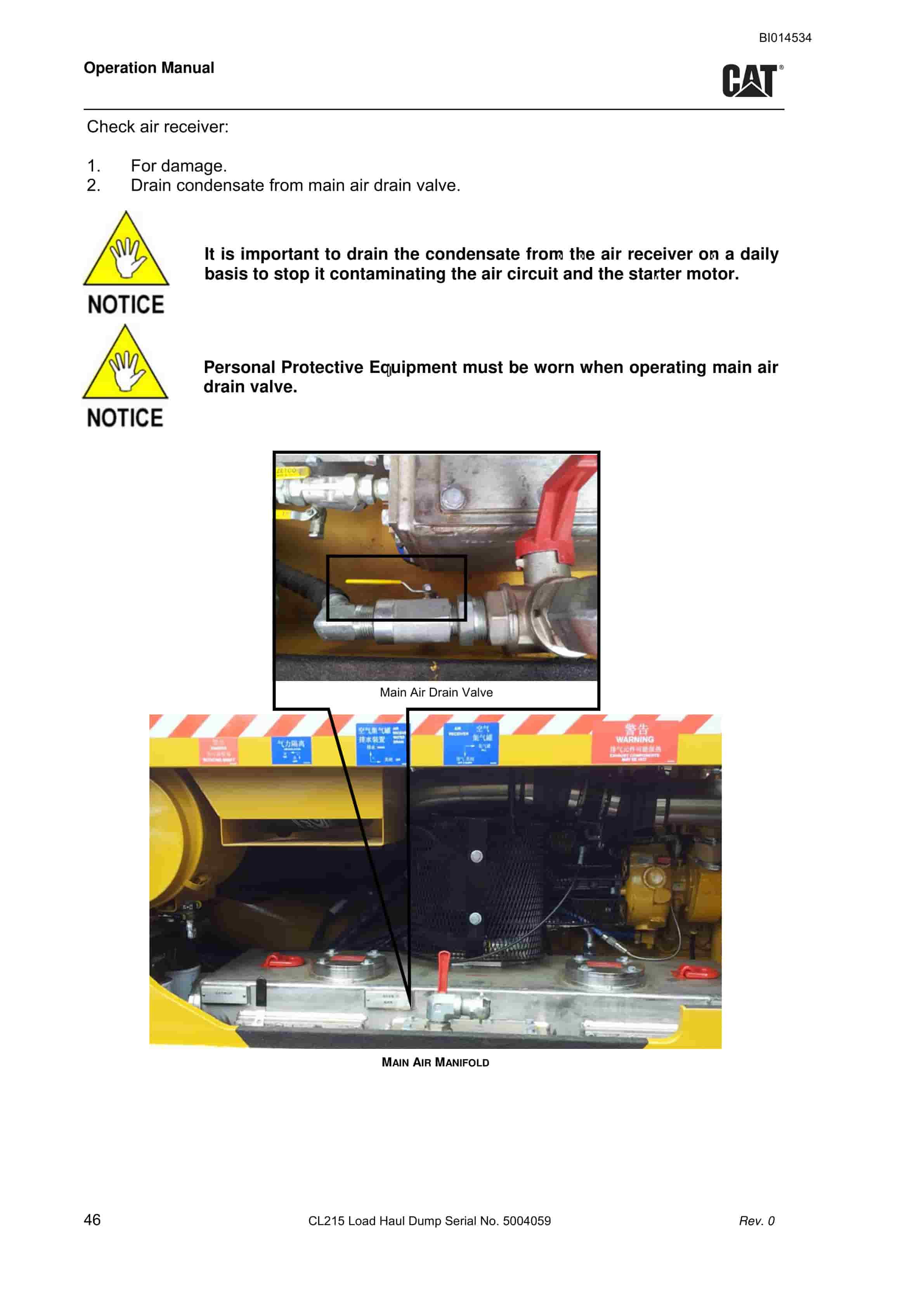Caterpillar CL215 Load Haul Dump Operation Manual BI014534 2 Caterpillar CL215 Load Haul Dump Operation Manual BI014534 - Image 2