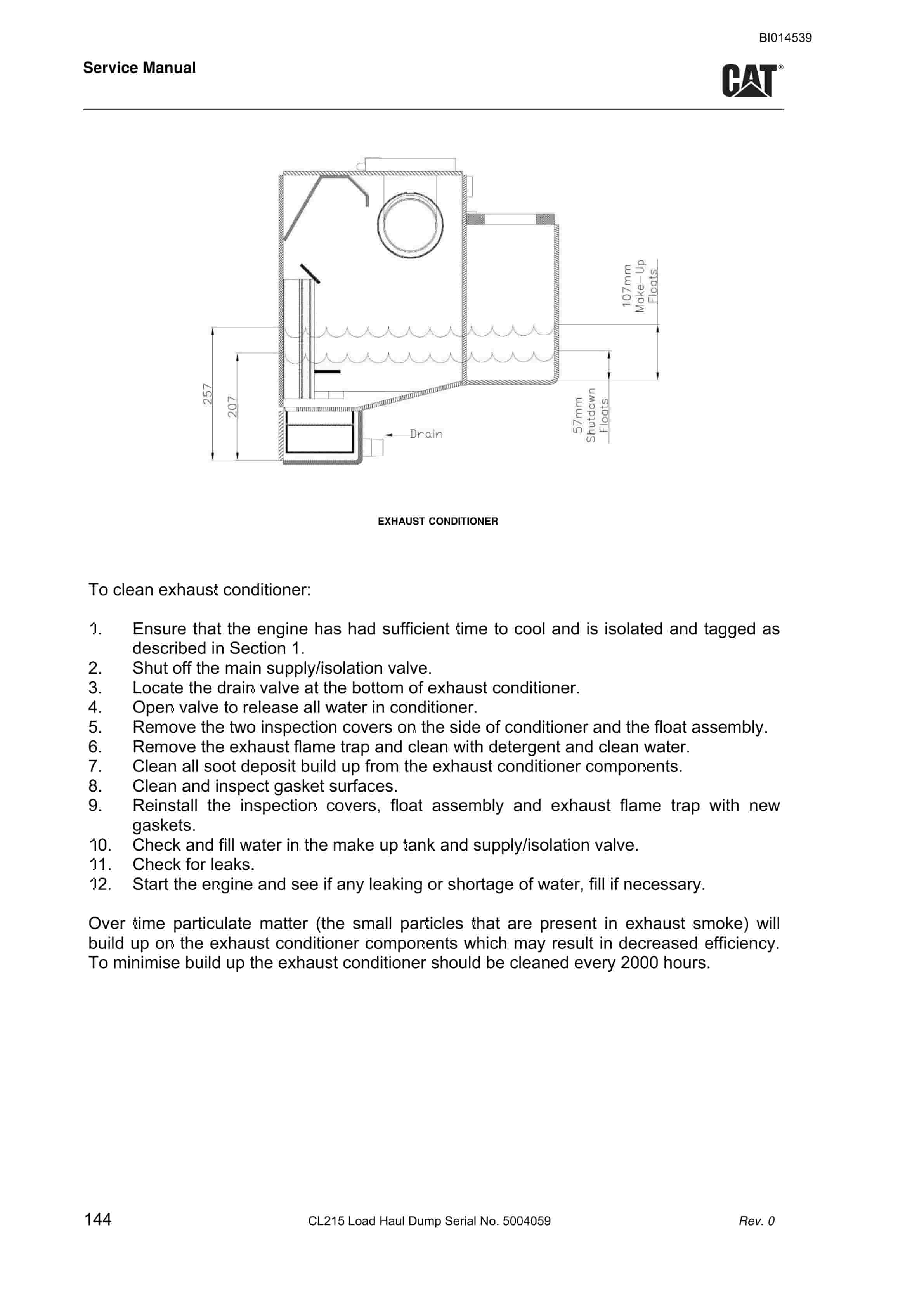 Caterpillar CL215 Load Haul Dump Service Manual BI014539 2 Caterpillar CL215 Load Haul Dump Service Manual BI014539 - Image 2