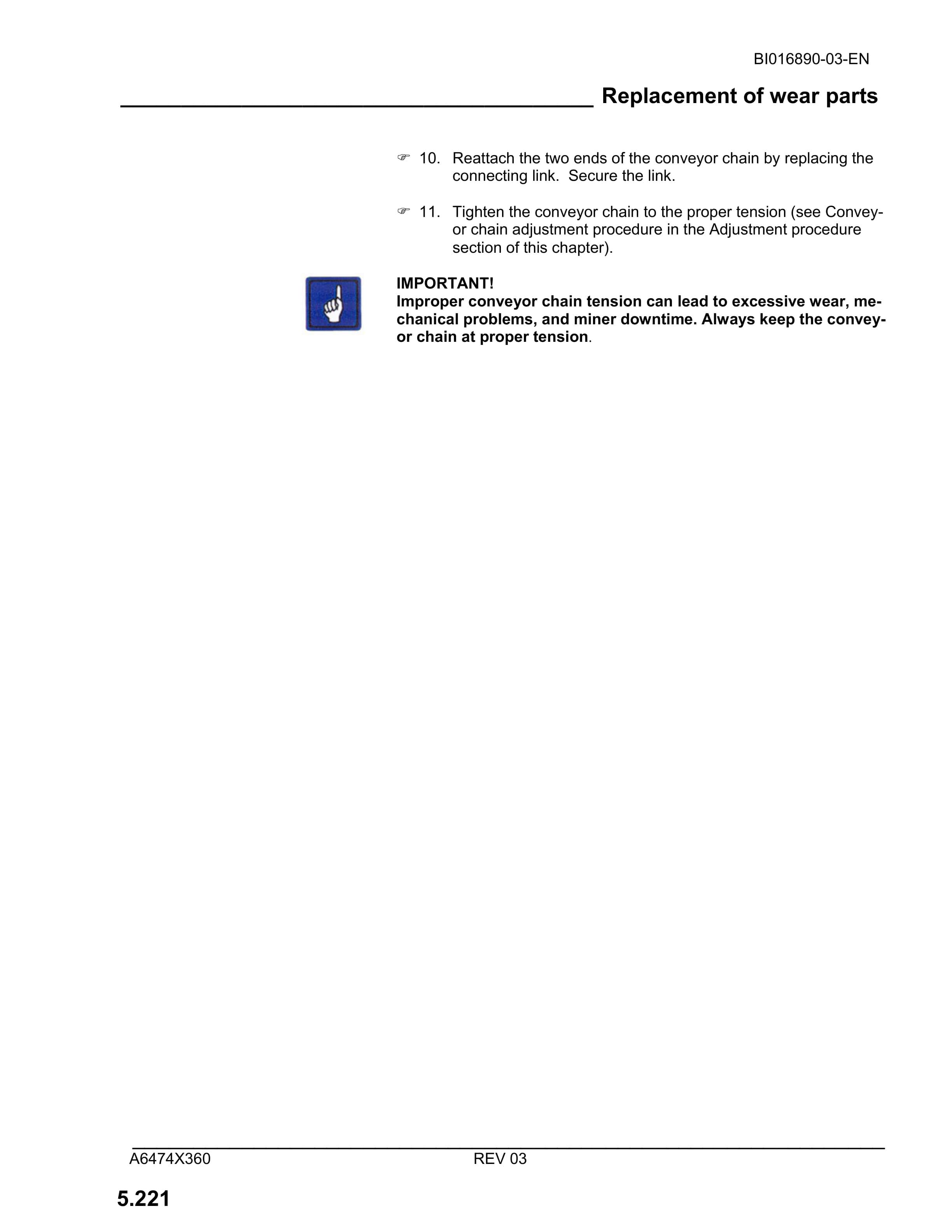 Caterpillar CM210 Continuous Miner Operation And Maintenance Manual BI016890-03-EN-4