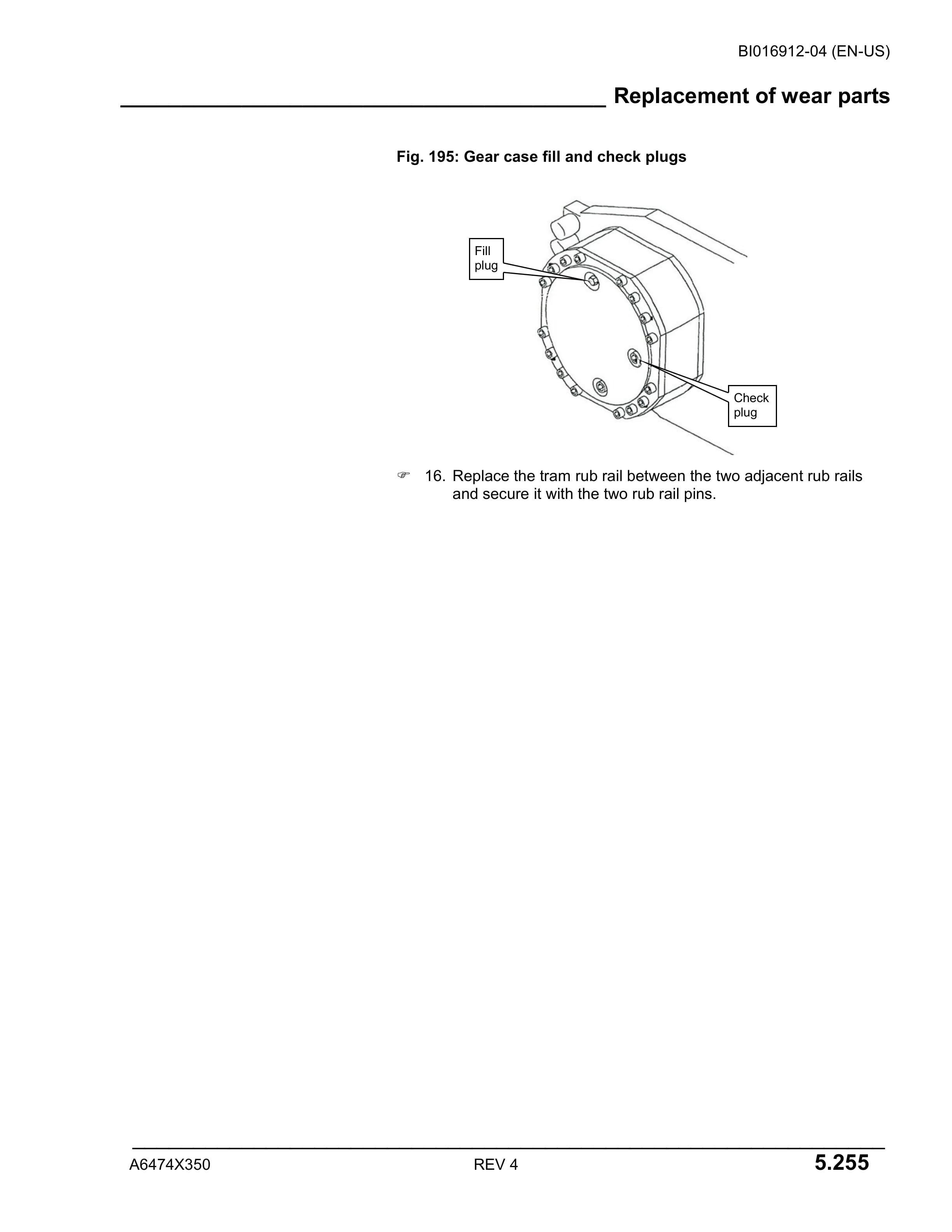 Caterpillar CM210 Continuous Miner Operation And Maintenance Manual BI016912-04-5
