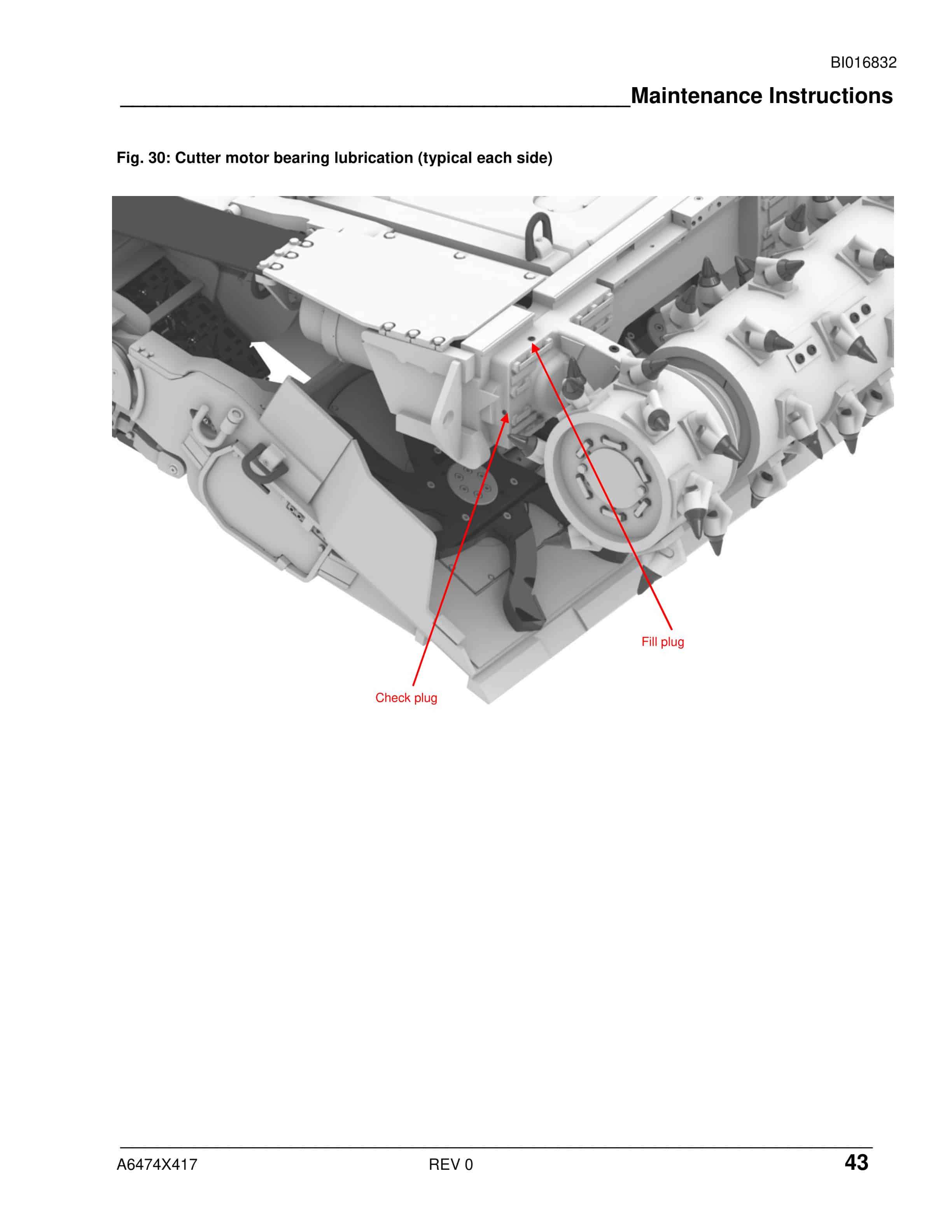 Caterpillar CM230 Continuous Miner Operation And Maintenance Manual BI016832-4