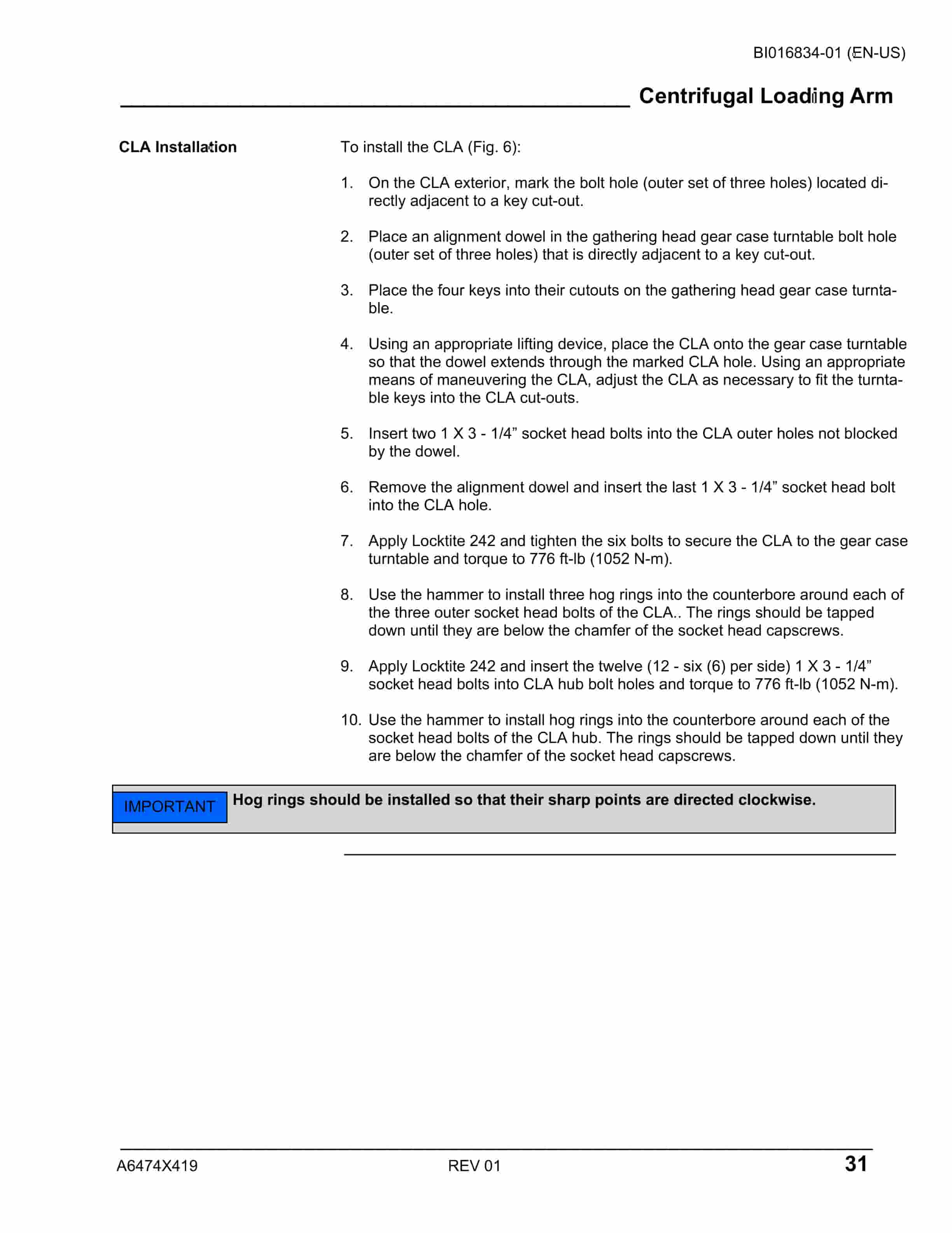 Caterpillar CM230 Continuous Miner Operation And Maintenance Manual BI016834-01-4