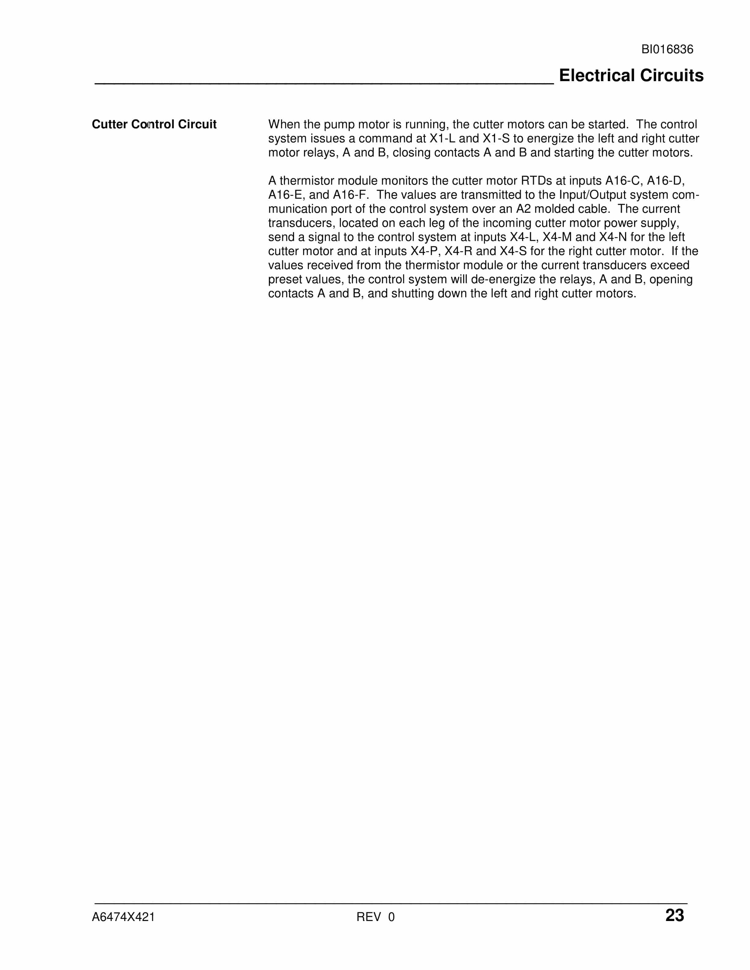 Caterpillar CM230 Continuous Miner Operation And Maintenance Manual BI016836-2