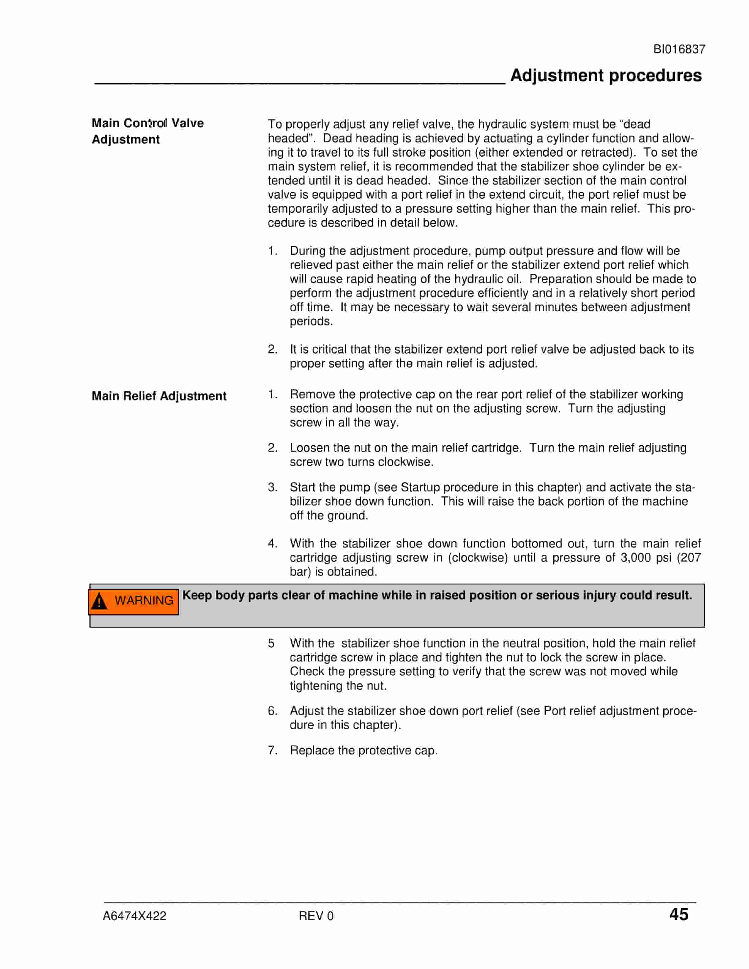 Caterpillar CM230 Continuous Miner Operation And Maintenance Manual BI016837-3
