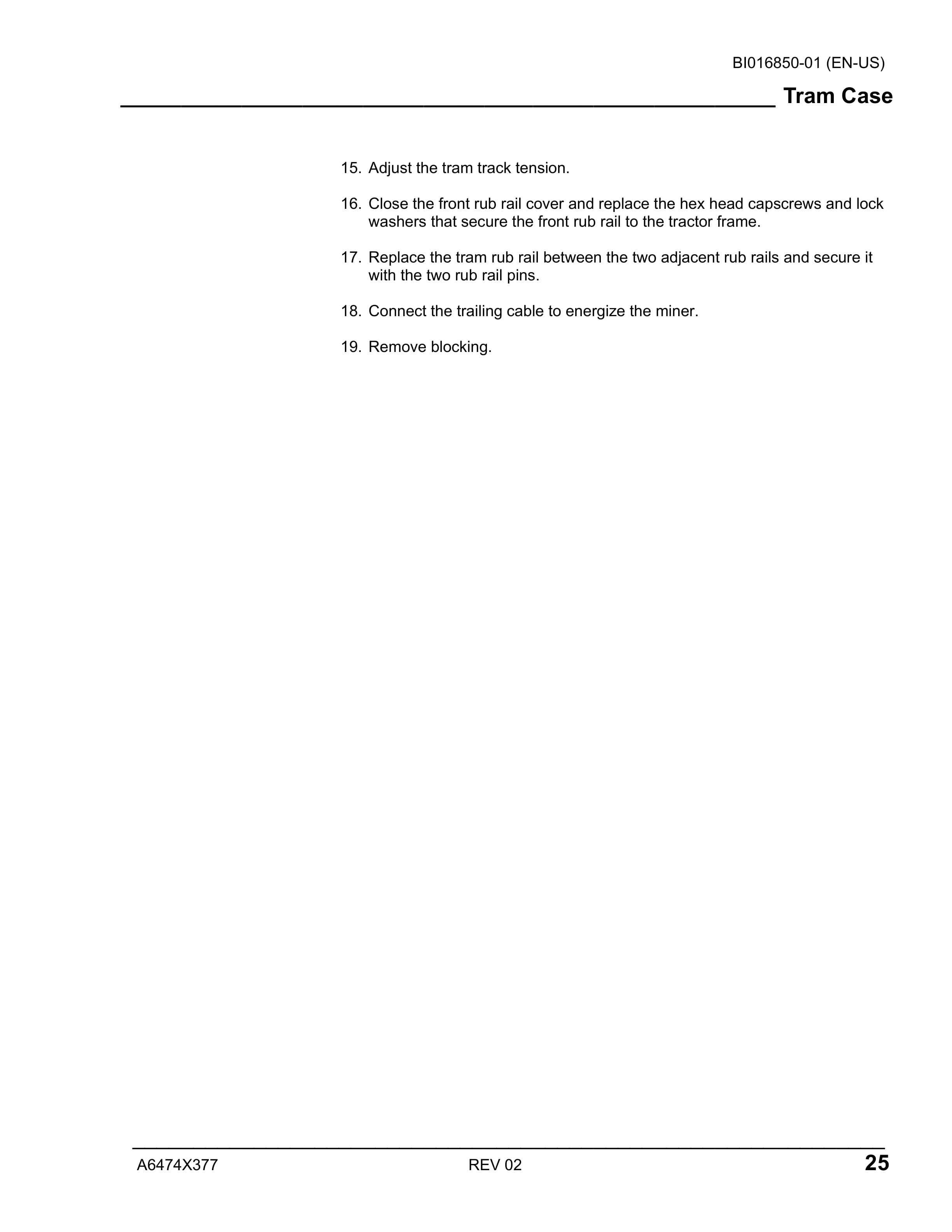 Caterpillar CM235 Continuous Miner Operation And Maintenance Manual BI016850-02-2