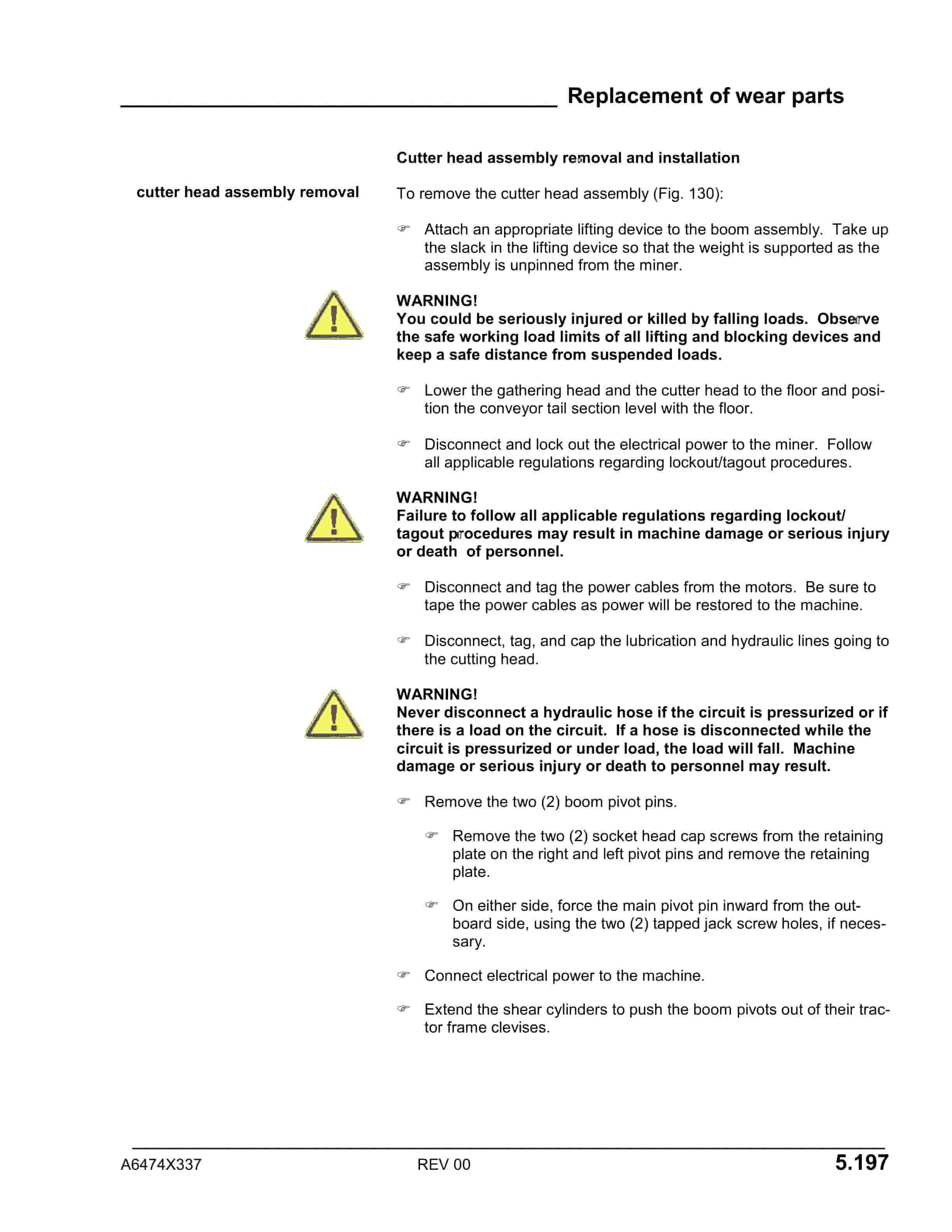 Caterpillar CM345 N Continuous Miner Installation And Maintenance Manual BI016908-3