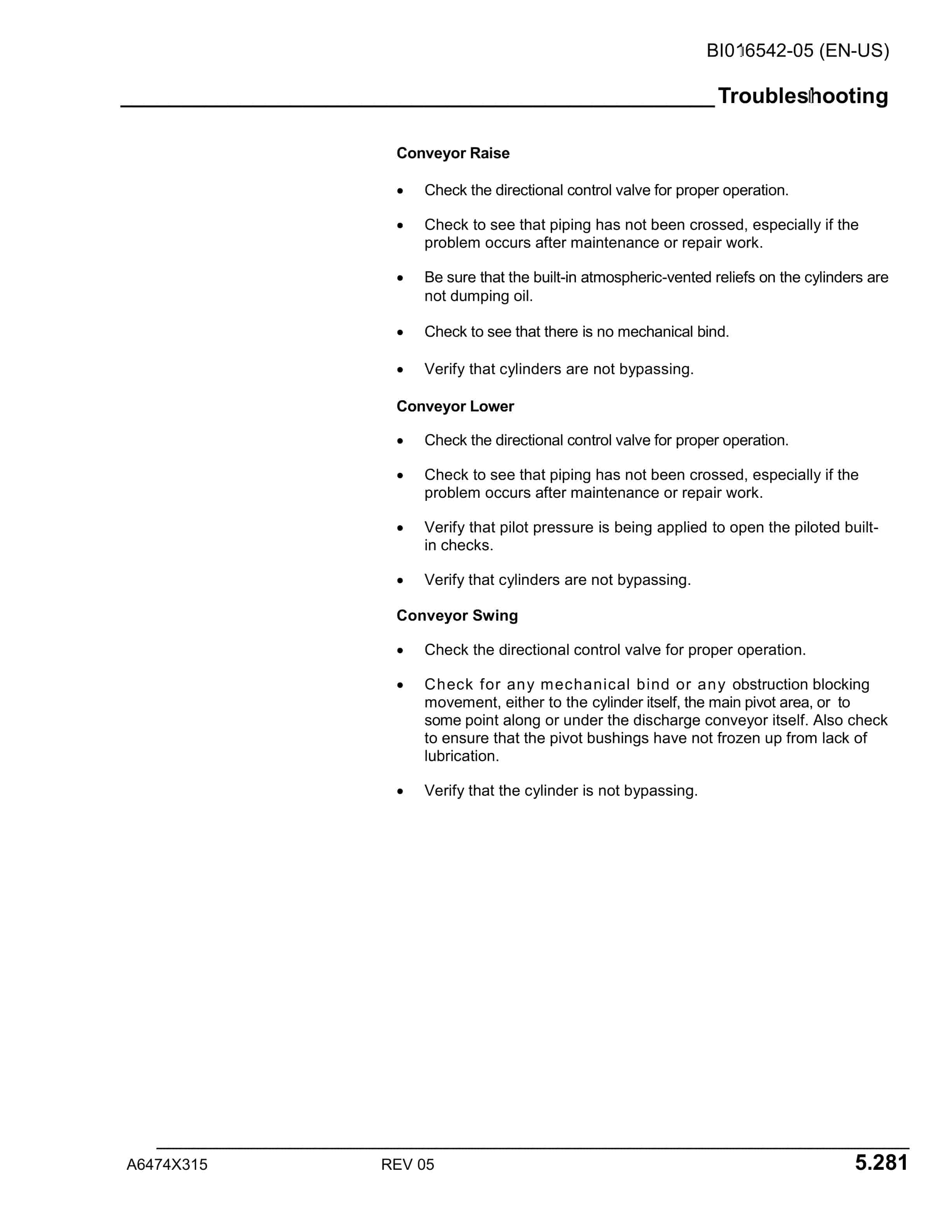 Caterpillar CM345-N Continuous Miner Operation And Maintenance Manual BI016542-05-4