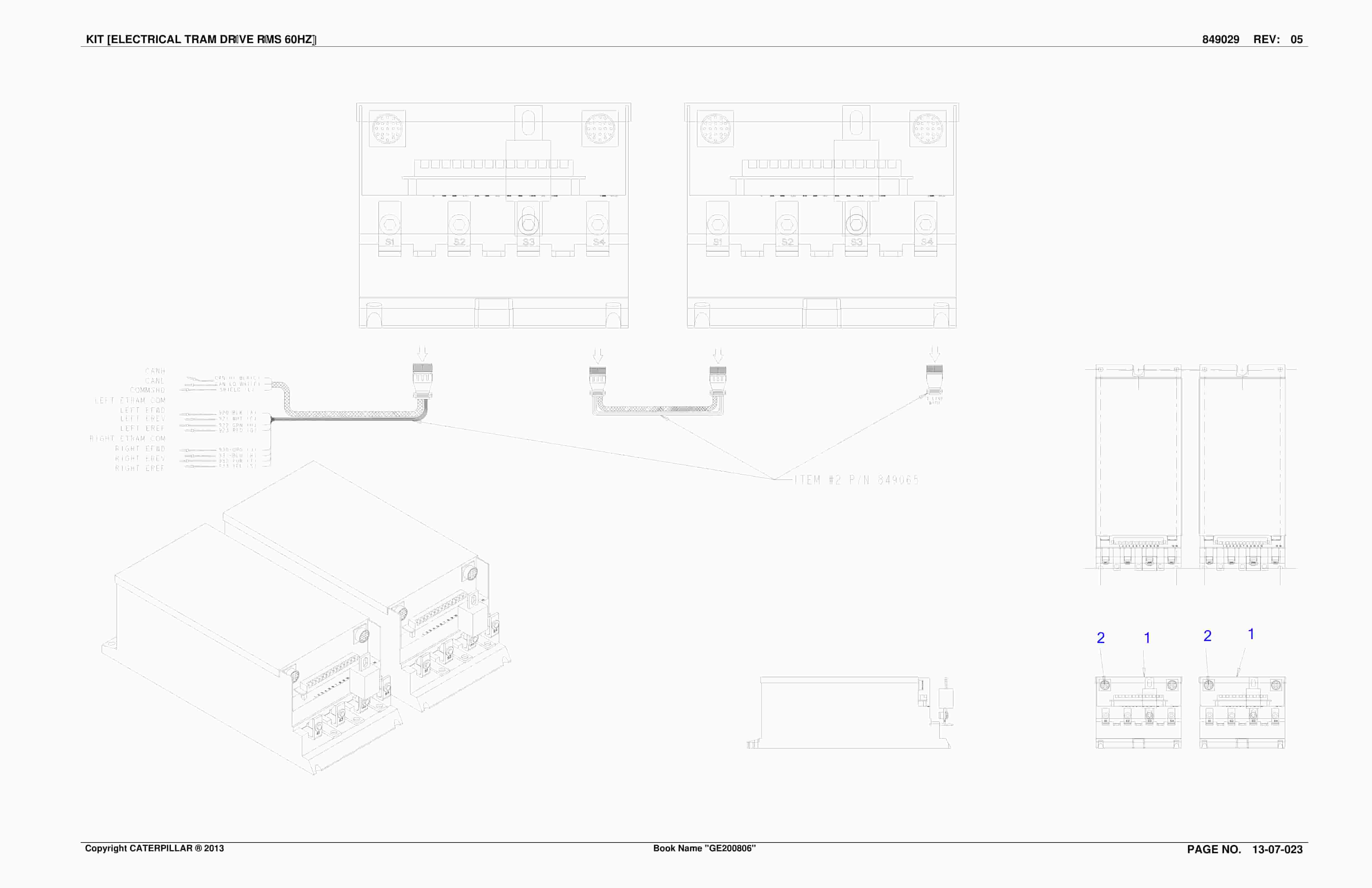 Caterpillar CM345 N Continuous Miner Parts Manual BI016849-4